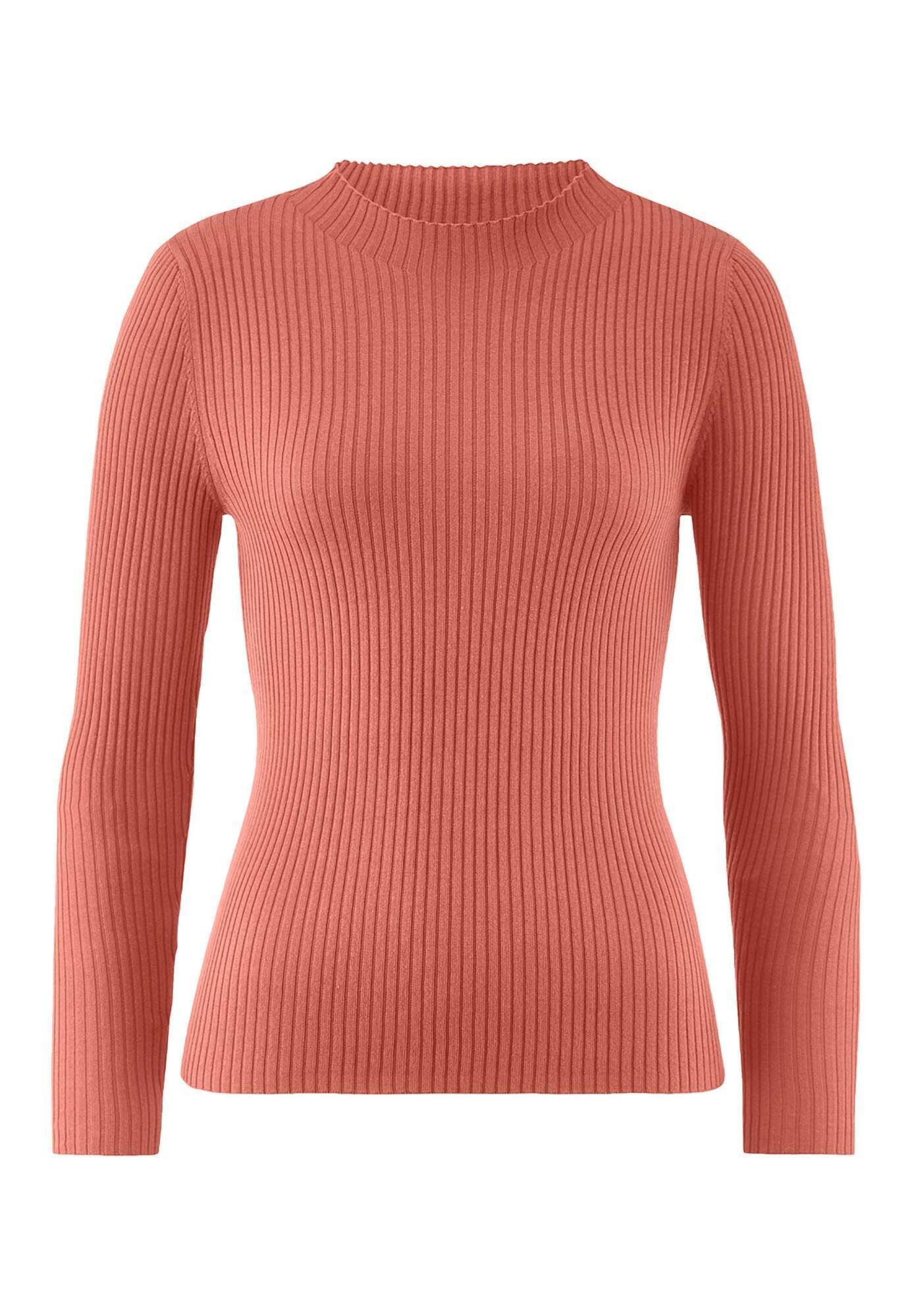 Hessnatur Strickpullover Fitted aus TENCEL™ Lyocell mit Bio-Baumwolle (1-tlg)