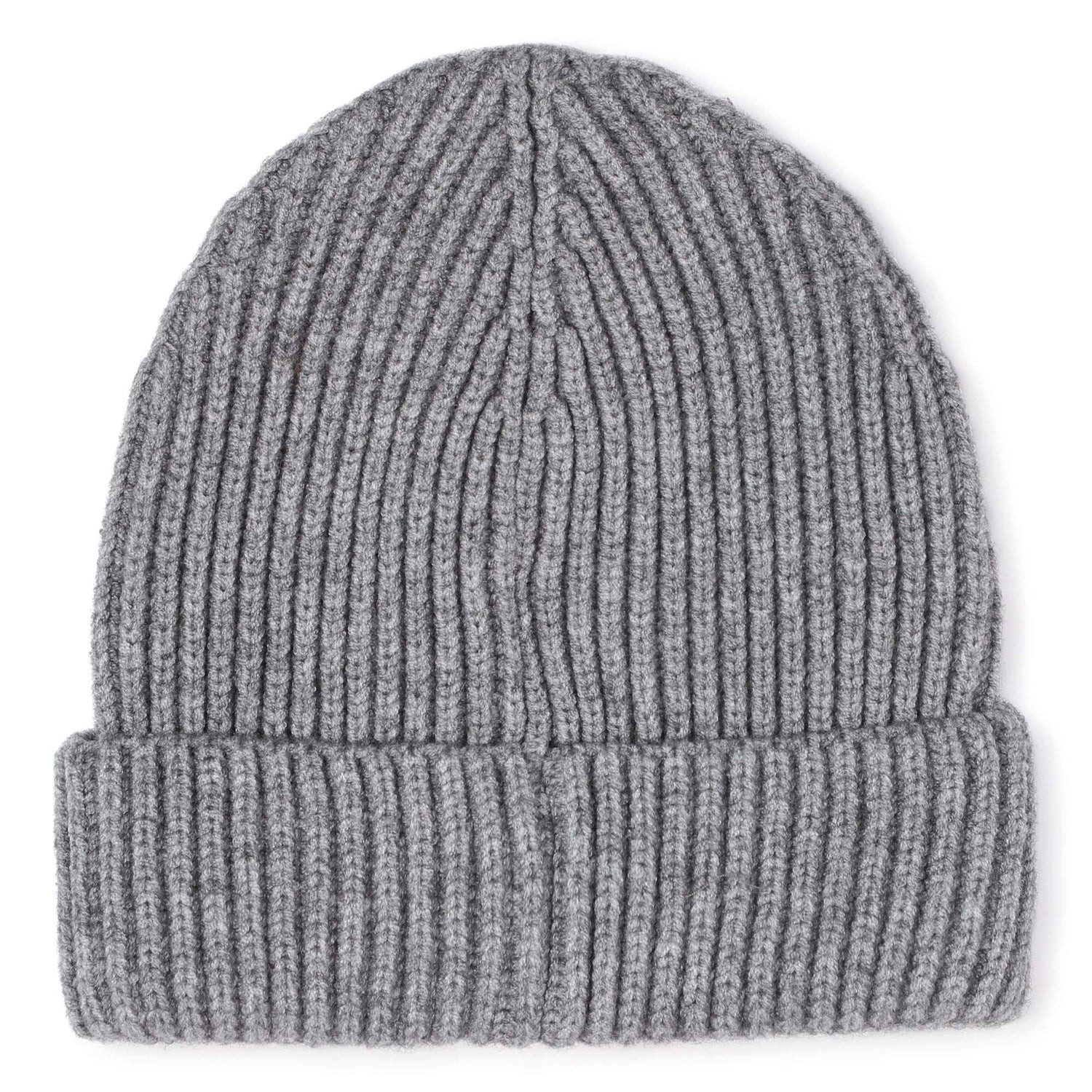 Boss Kidswear Strickmütze BOSS Kidswear Strickmütze mit Logo-Abzeichen warm & weich in Grau