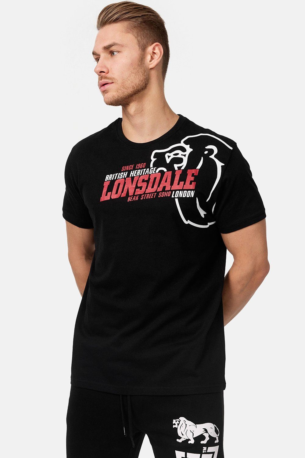 WALKLEY Black Lonsdale T-Shirt