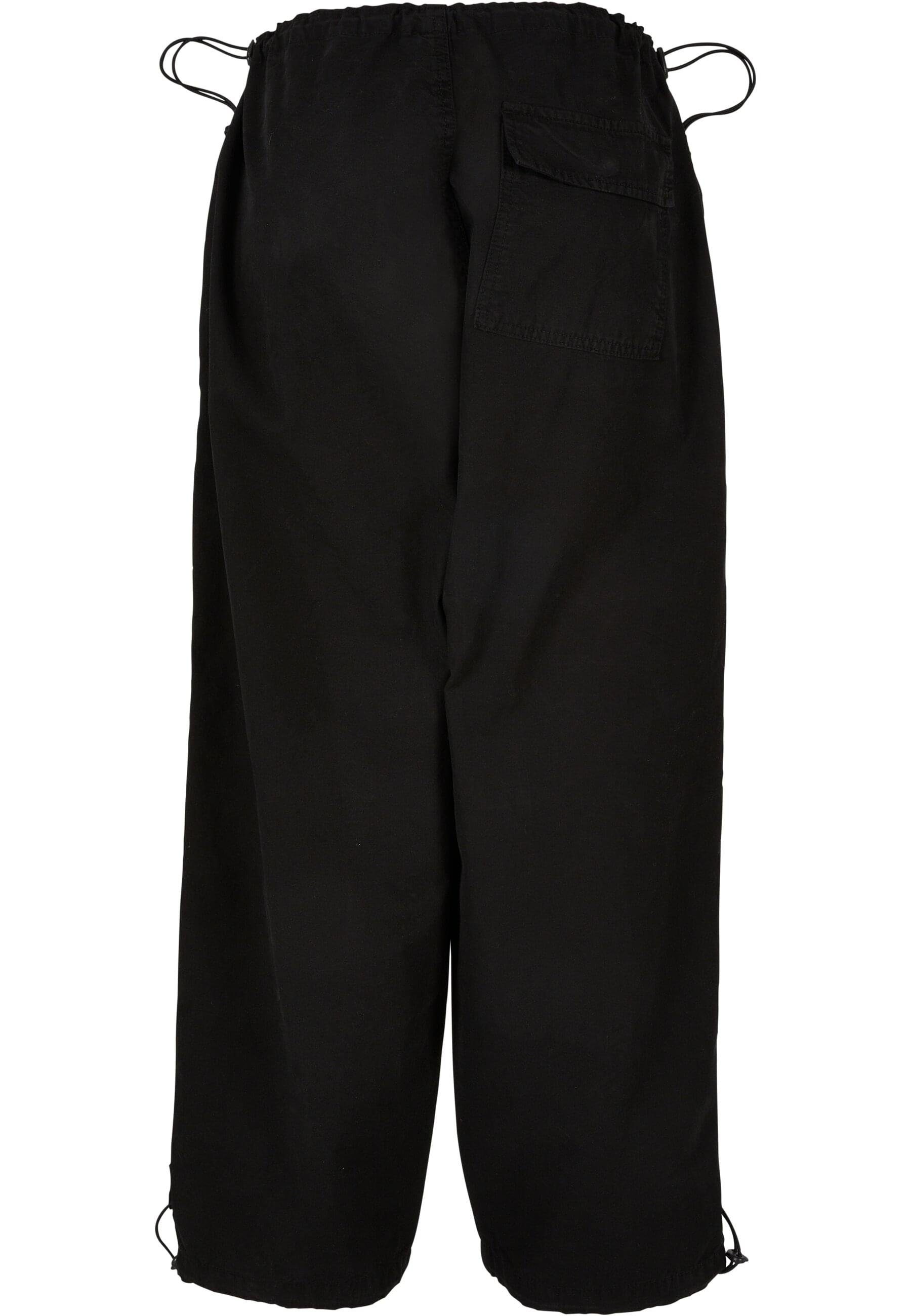 URBAN CLASSICS Jerseyhose Damen Parachute Pants black Cotton Ladies (1-tlg)