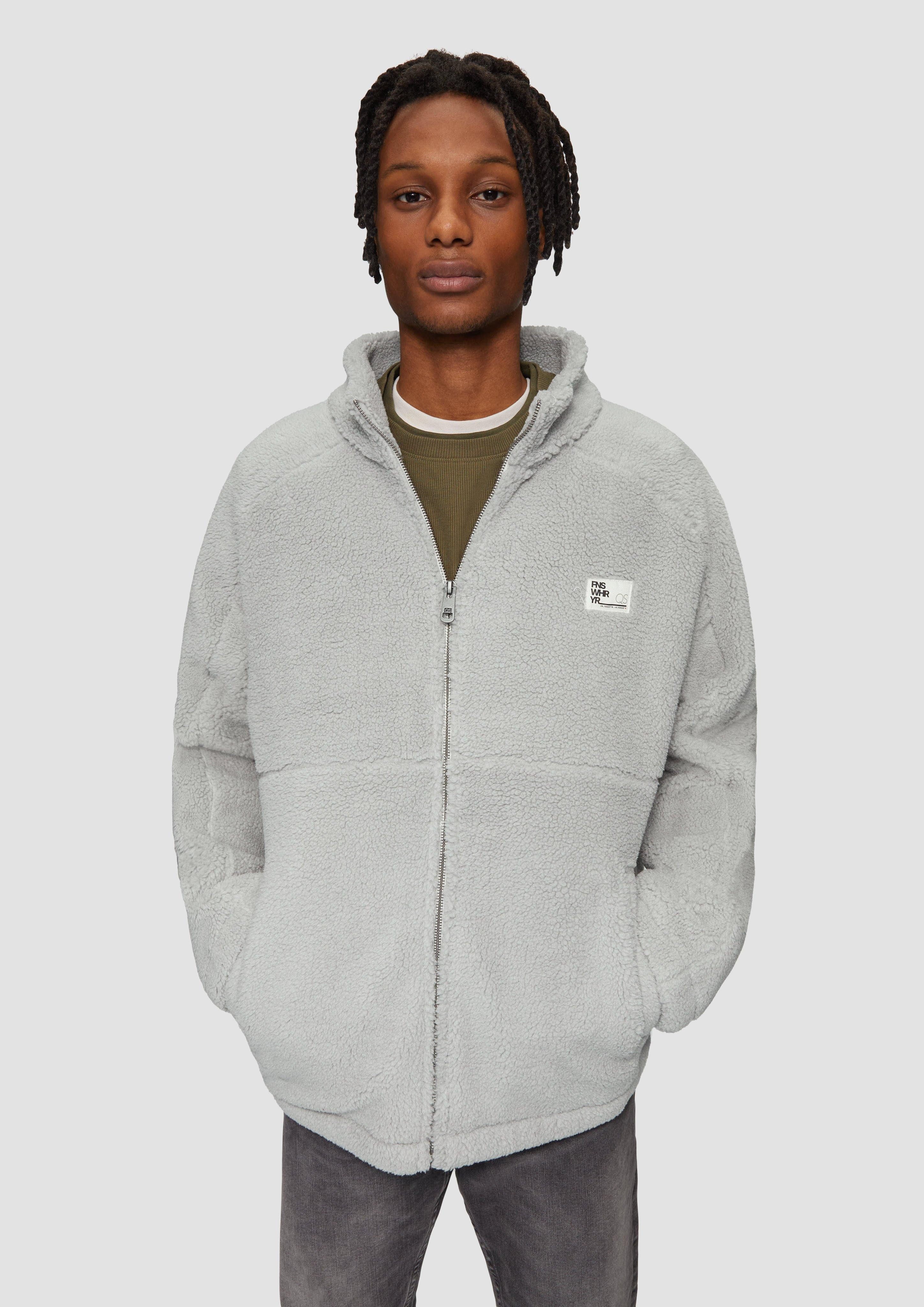 Sweatshirt Fleecejacke aus Teddy-Plüsch