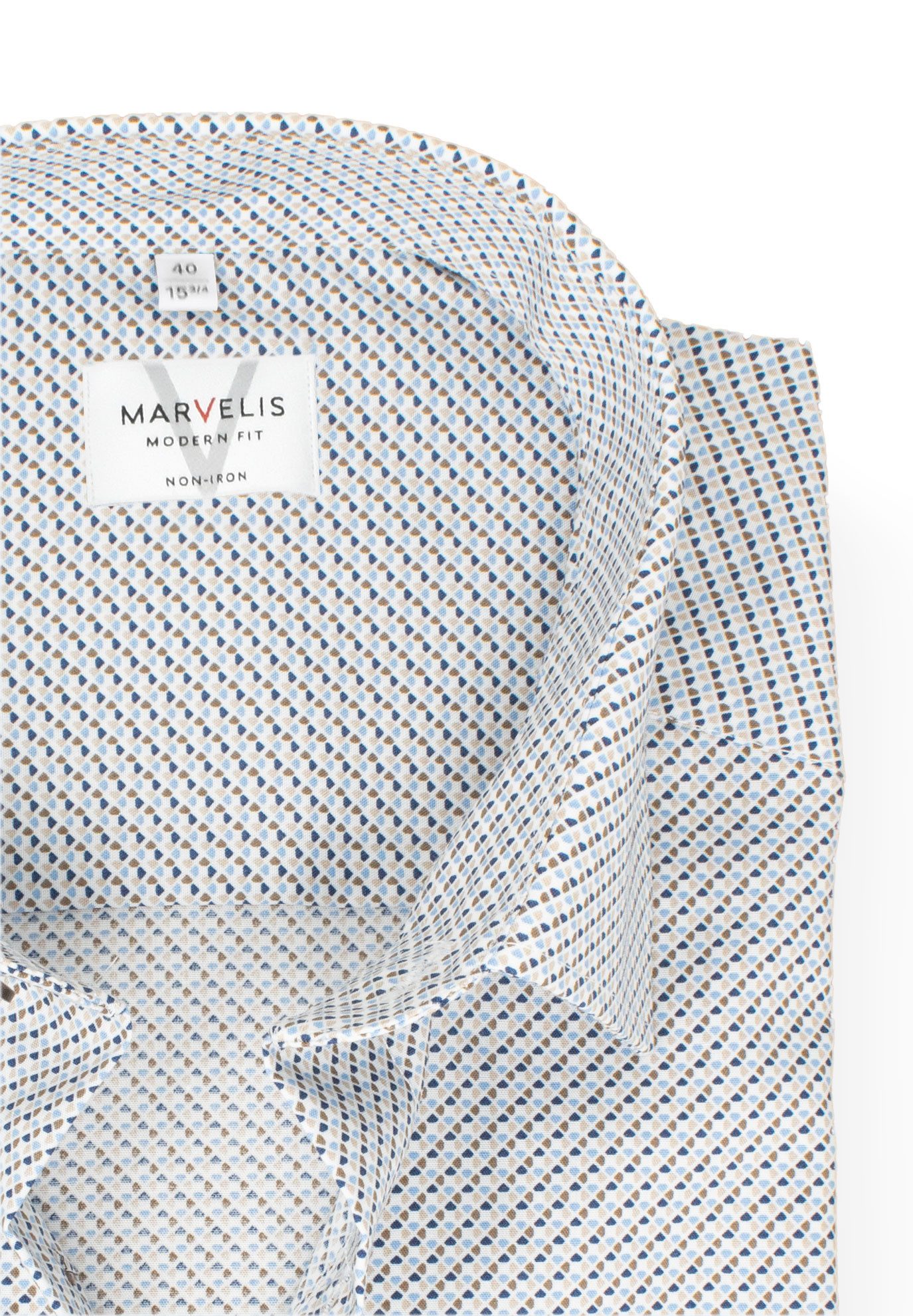 MARVELIS Kurzarmhemd Modern Fit normale, leicht günstig online kaufen