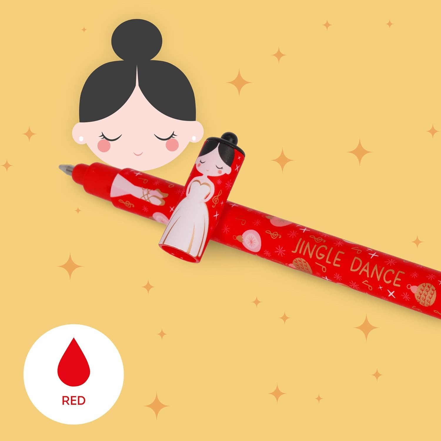 Legami Gelschreiber Set mit 3 löschbaren Gelstiften, Weihnachtsedition, (3-tlg)