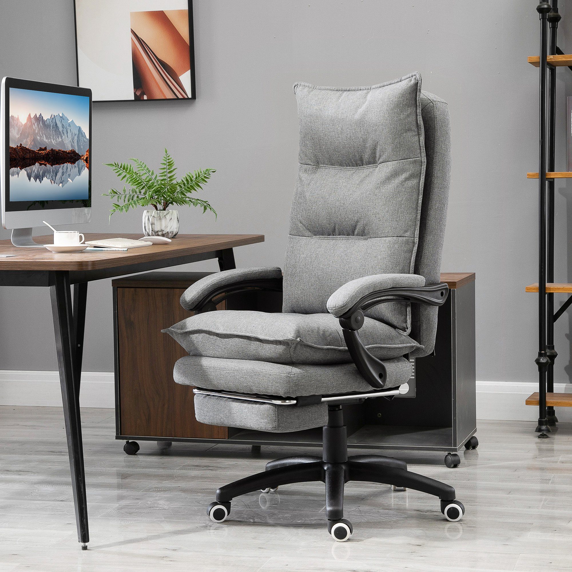 Vinsetto Schreibtischstuhl massage Drehstuhl, Massagefunktion, Chefsessel, günstig online kaufen