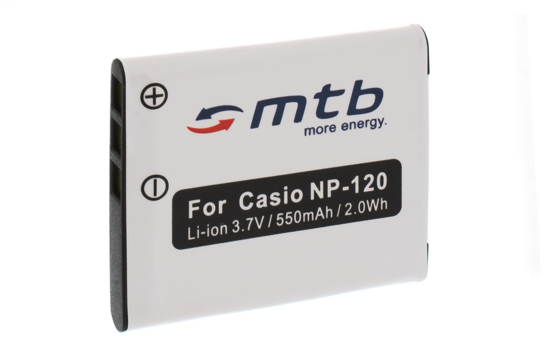 mtb more energy [BAT-328 - Li-Ion] Kamera-Akku kompatibel mit Akku-Typ Casio NP-120 600 mAh (3,7 V), passend für: Casio Exilim EX-S200… | Akkus und PowerBanks