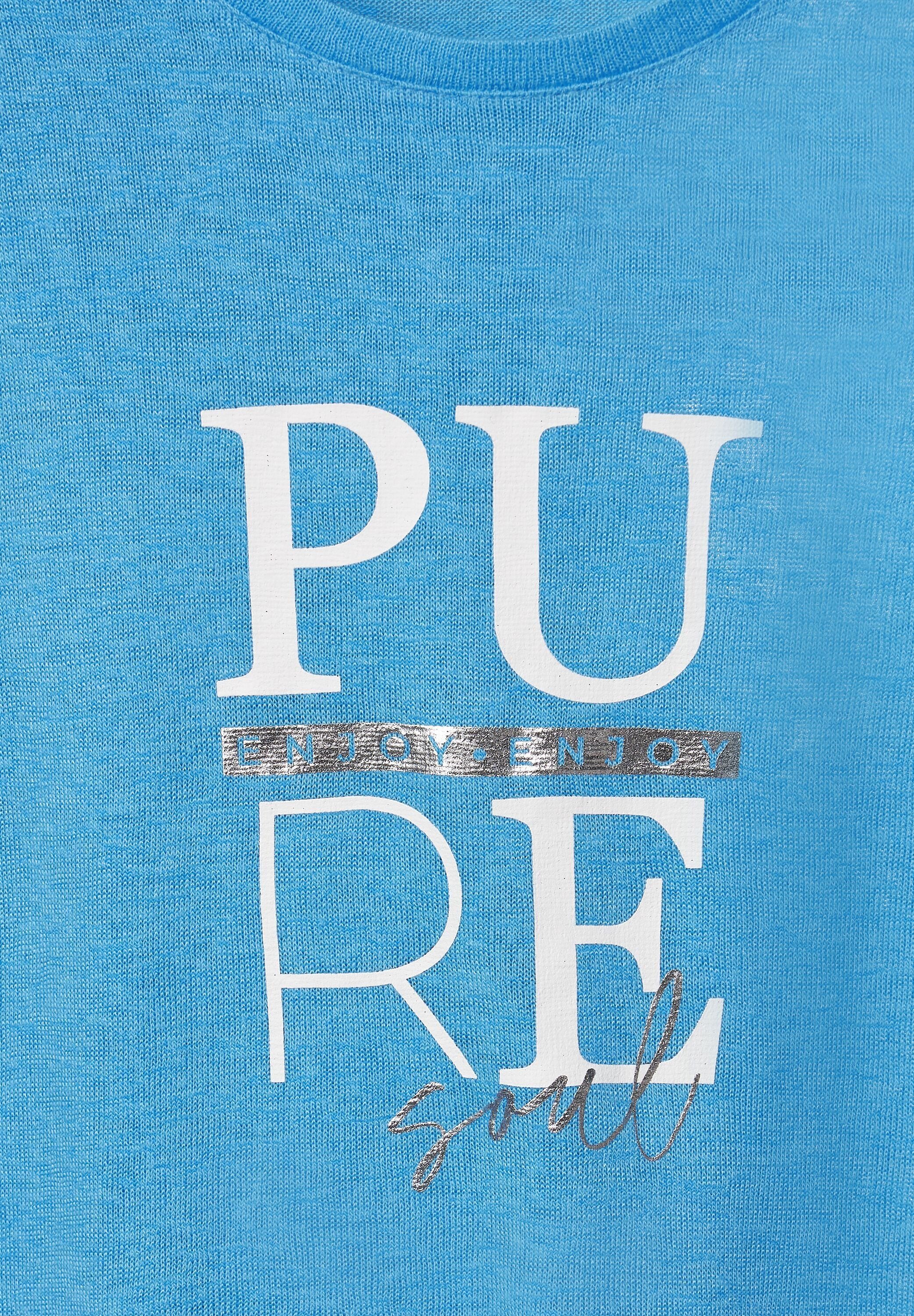 STREET ONE Kurzarmshirt splash blue