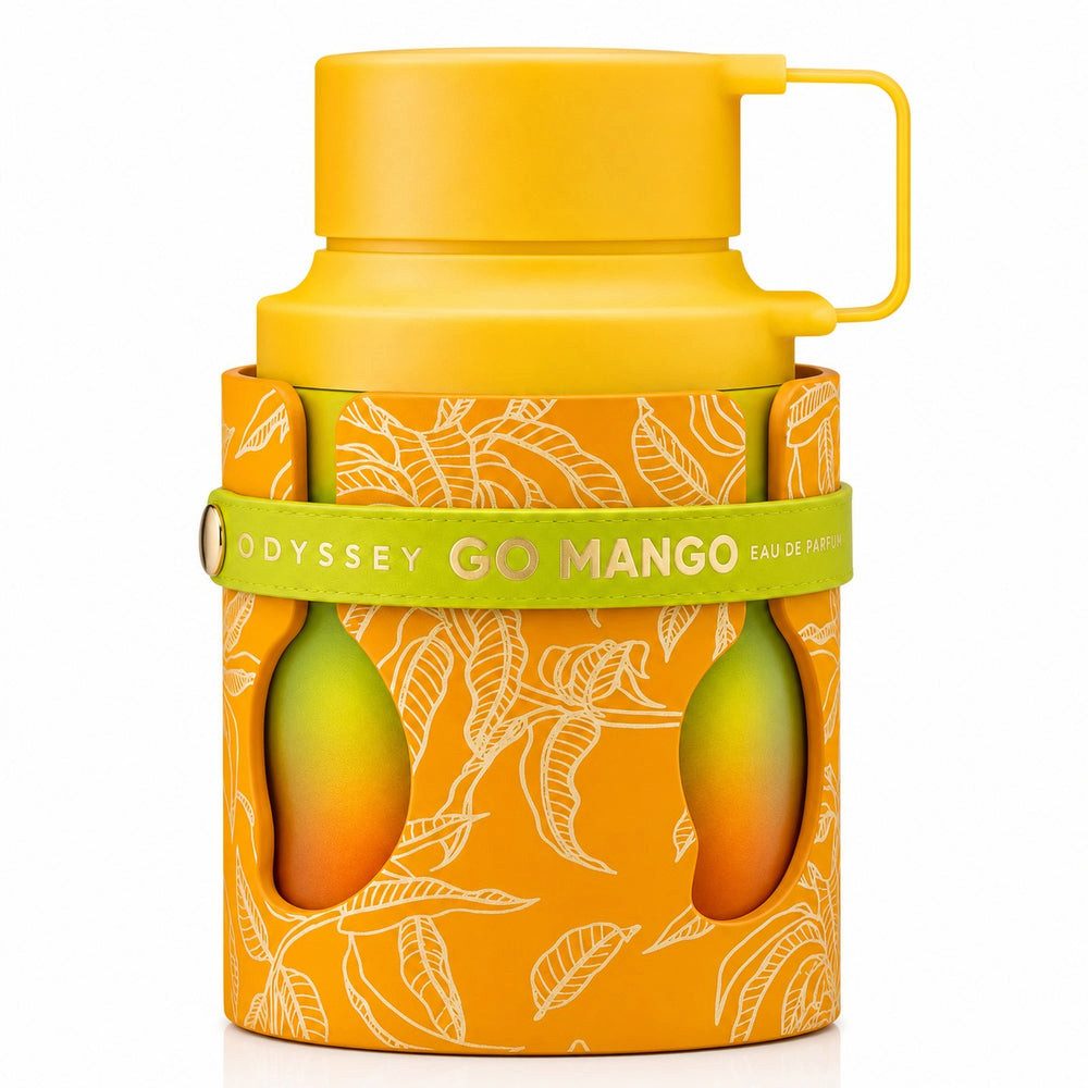 armaf Duft-Set Odyssey Go Mango Eau de Parfum 100ml + Parfümzerstäuber (leer)
