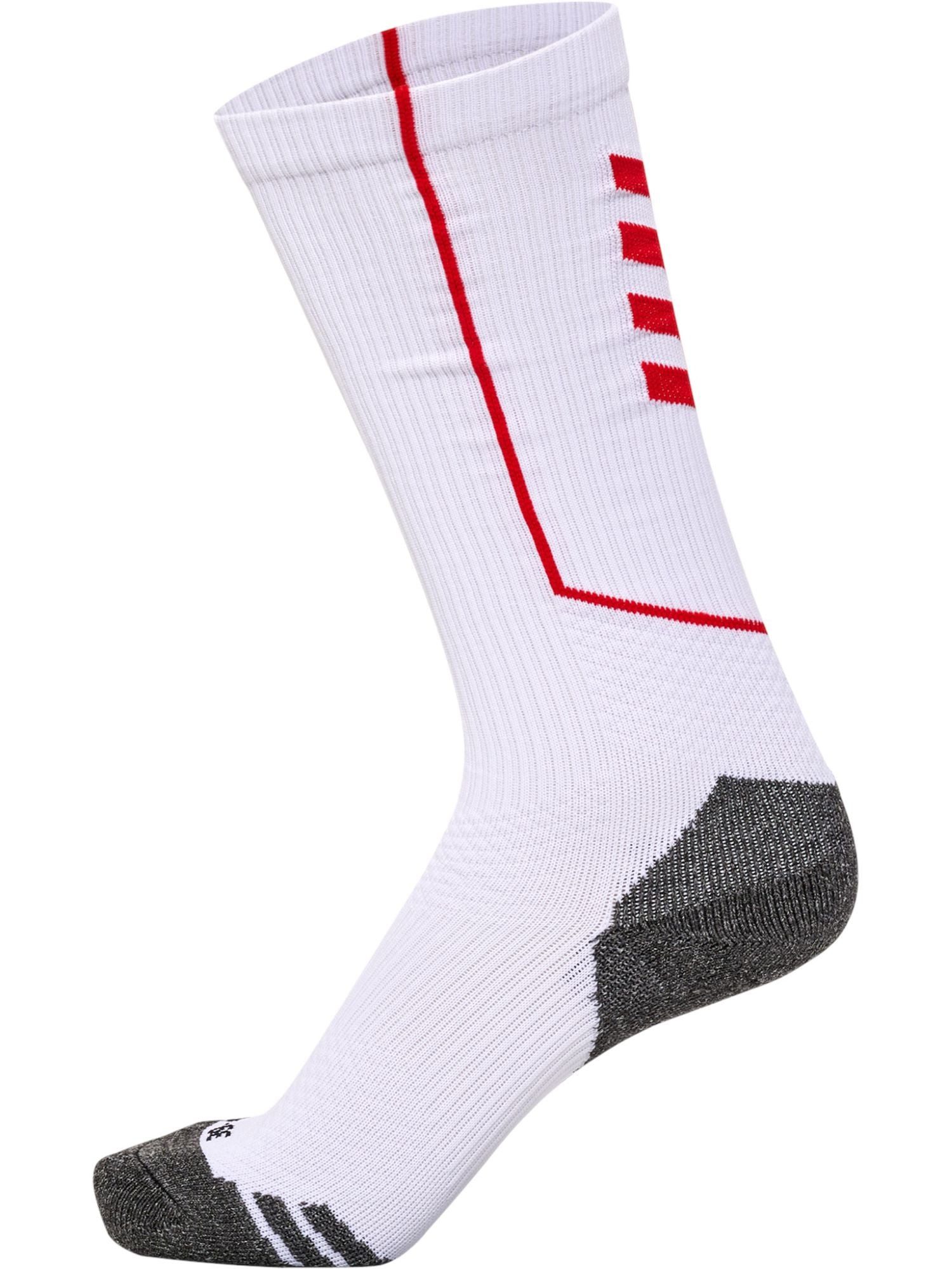 Sportsocken hmlPRO Training Crew (Materialmix) weiss/rot - 1 Paar
