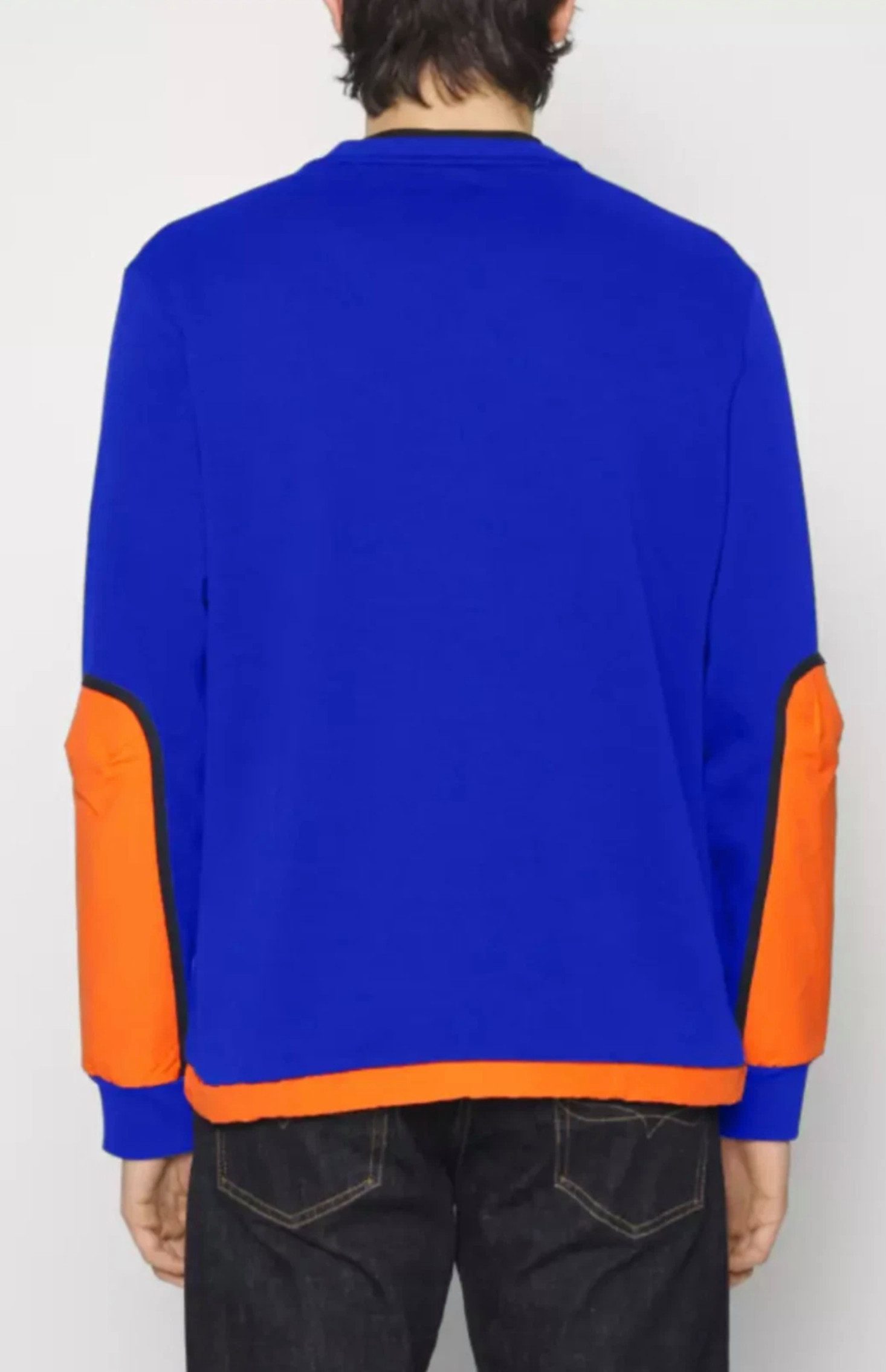 Polo Ralph Lauren Sweatshirt Fleece Hybrid Activewear Sweater Pulli Pullover Reißverschlusstasche Kordelzug am Saum, Ellbogenpatches, Gerippte Bündchen