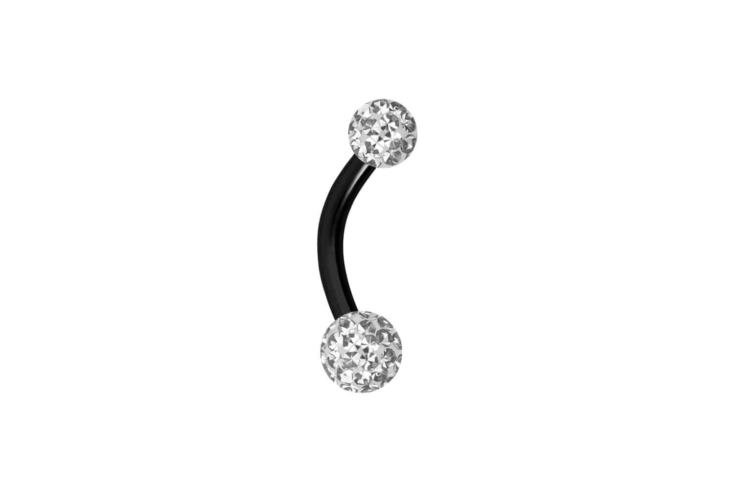 Bauchnabelpiercing Chirurgenstahl Mini Bananabell EPOXY-KUGELN