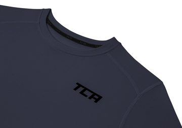 TCA Langarmshirt TCA Herren Langarm Kompressionsshirt Thermo Dunkelgrau XXL (1-tlg)
