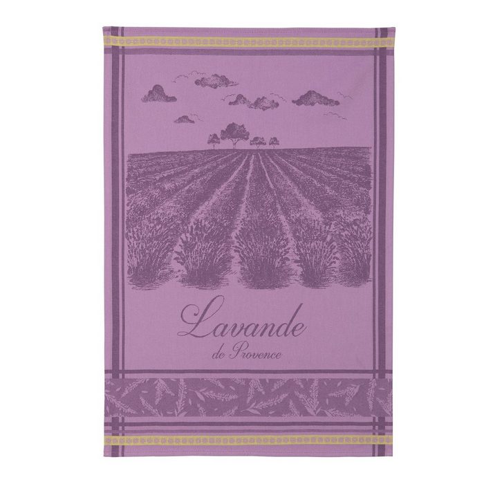 Coucke Geschirrtuch provencaux (Set 1-tlg) provencaux champs de lavende ca. 50 x 75 cm Jacquard 100% Jacquard-Baumwolle Premium Qualität