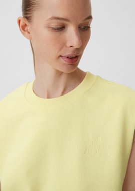 comma casual identity Kurzarmshirt Ärmelloses Sweatshirt aus Baumwolle Stickerei