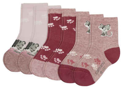Camano Socken (6-Paar) mit niedlichen Motiven