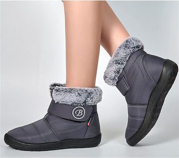 ZWY Warme Schuhe, Winterkomfort Baumwollschuhe Rutschfeste Stiefel High-Heel-Sandalette