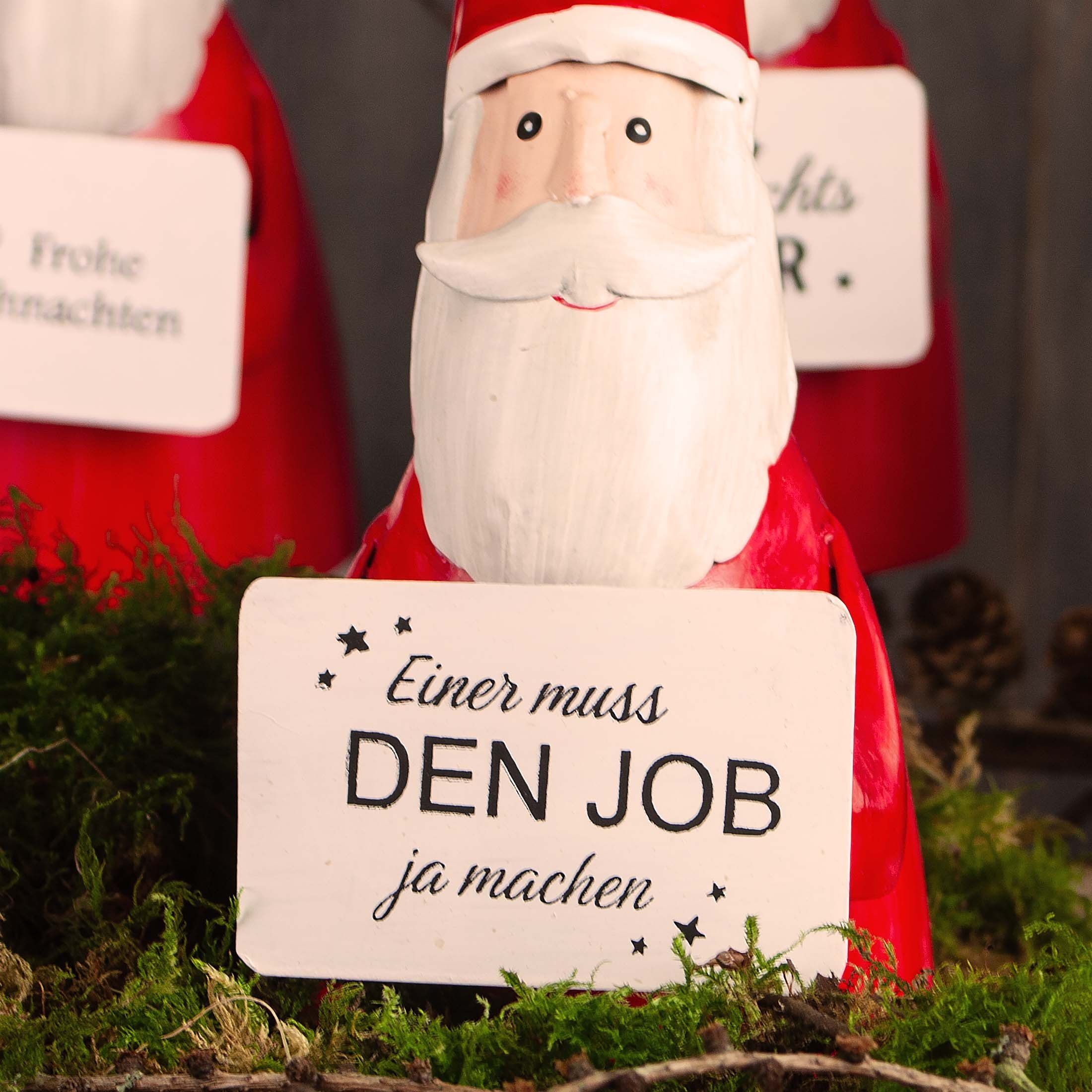 Paulslandhaus Gartenfigur Zaunhocker Weihnachtsmann Pfostenhocker Nikolaus günstig online kaufen