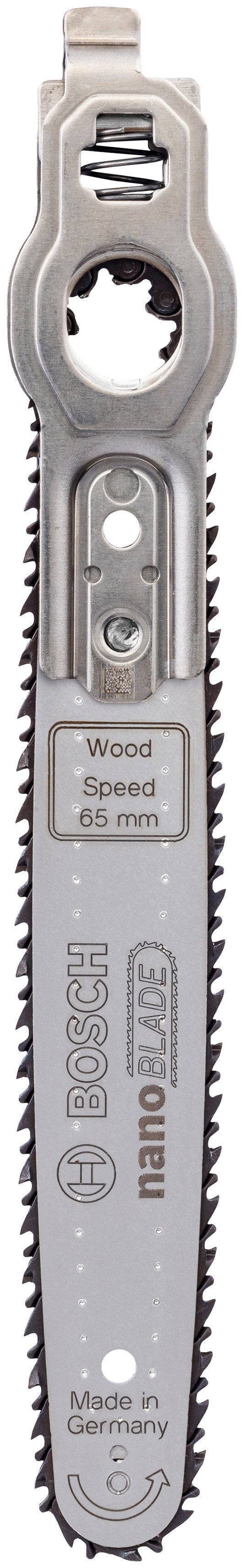 Bosch Home & Garden Sägeblatt nanoBLADE Wood Speed 65, Mikro-Kettensägeblatt nanoBLADE Wood Speed 65