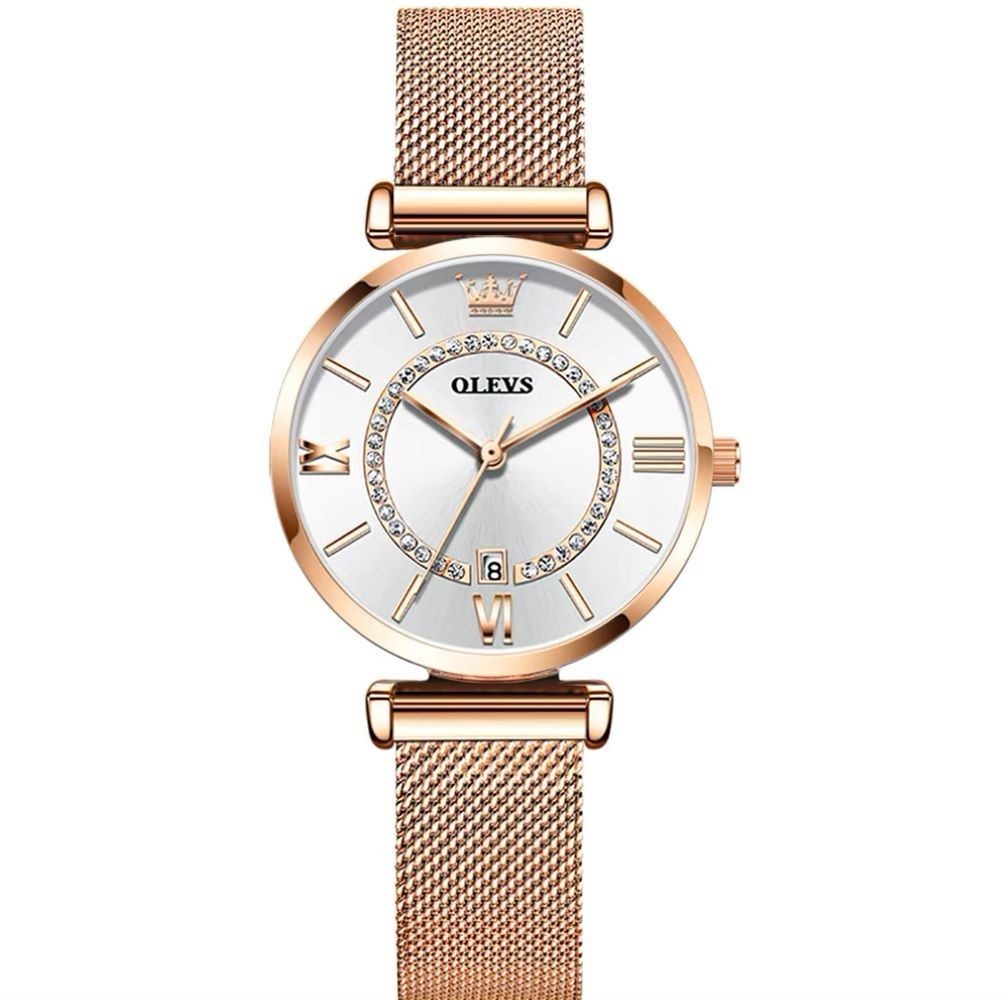 Tidy Quarzuhr OLEVS 6892 Damenuhr Roségold günstig online kaufen