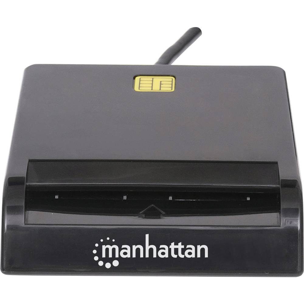 MANHATTAN HBCI-Chipkartenleser Smartcard-Lesegerät Chipkartenleser USB extern 102049