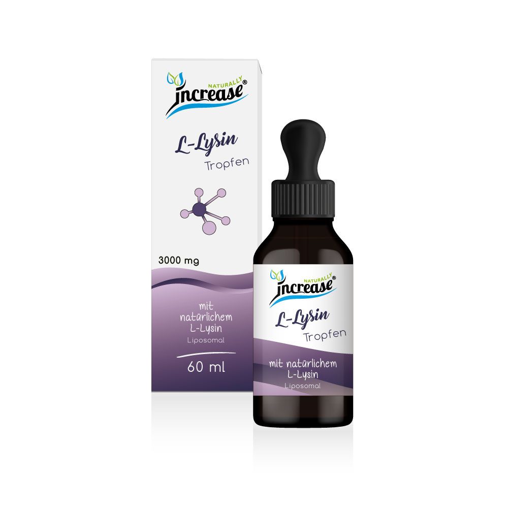 increase NATURALLY Liposomales L-Lysin - 3000mg pro Tag Tropfen Tropfen, 60 ml