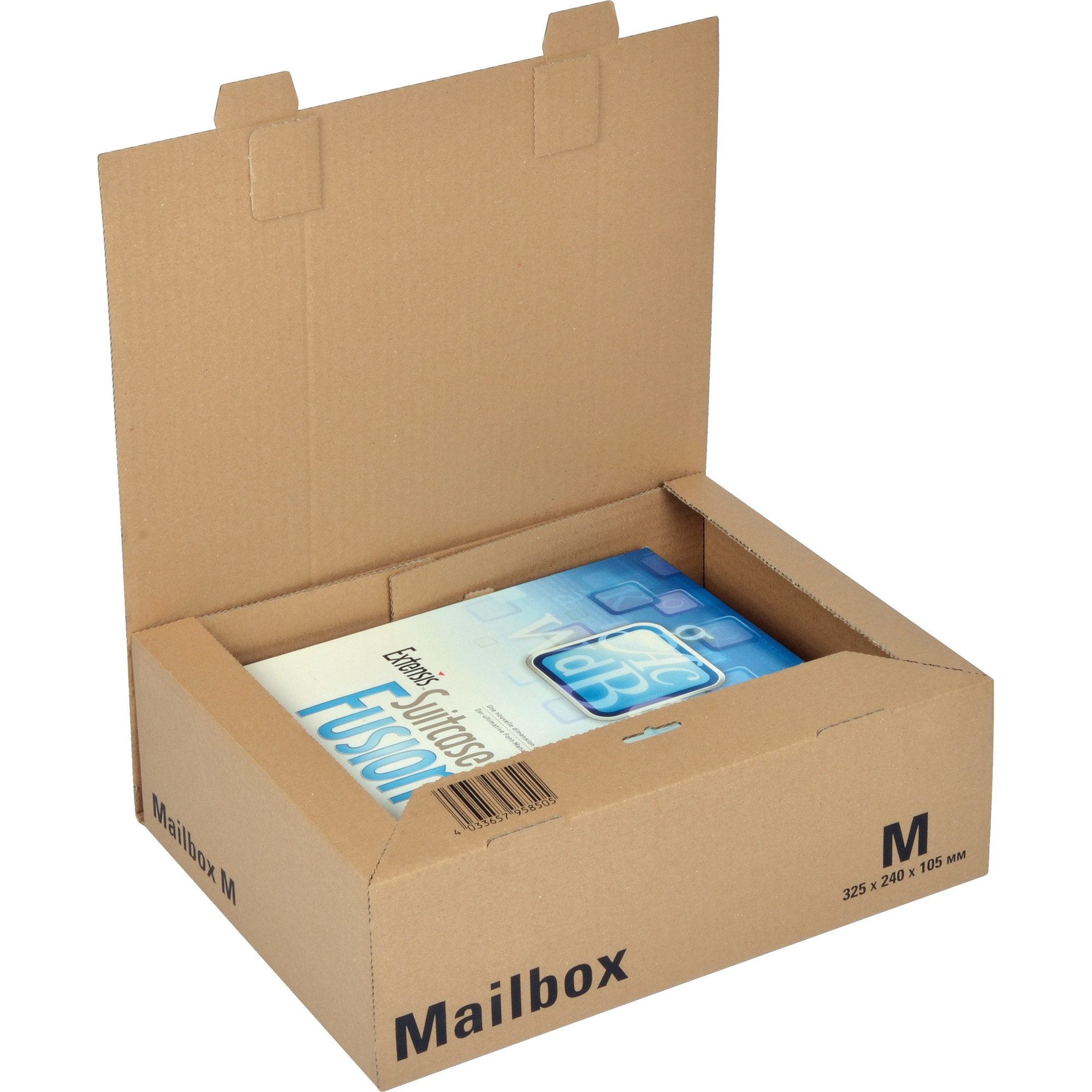 COLOMPAC Versandkarton Versandkarton Mailbox CP 098.03 M braun