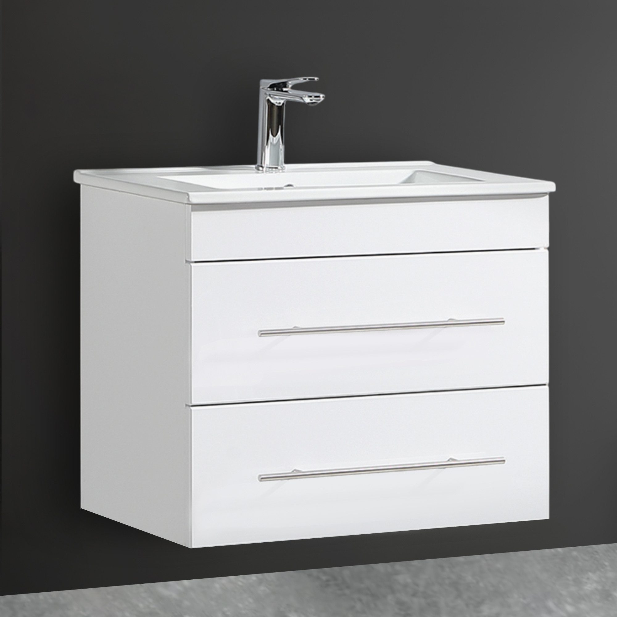 Alpenberger Badmöbel-Set Waschbecken mit Unterschrank - Waschbeckenuntersch günstig online kaufen