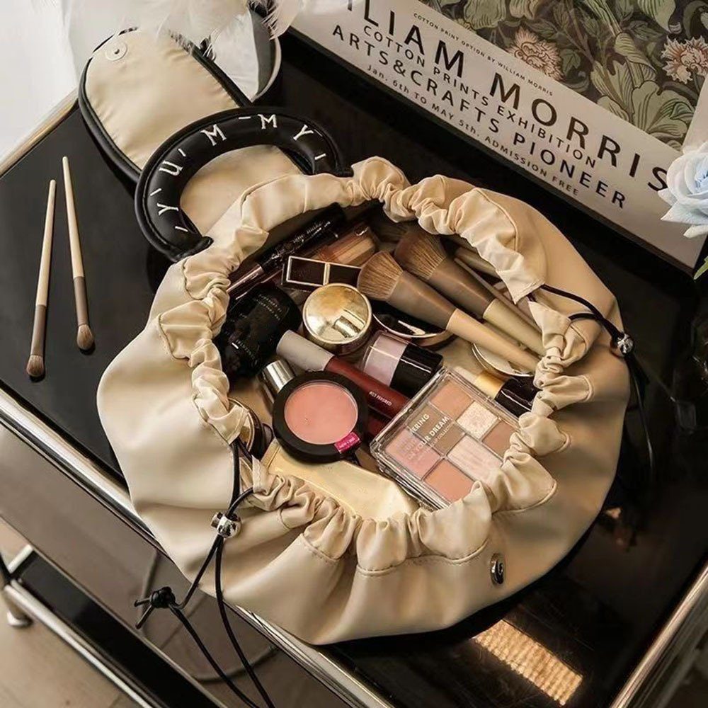 Blusmart Cartbag Make-up-Tasche Griff, Mit Tragbare braun Und Multifunktionale Kordelzug