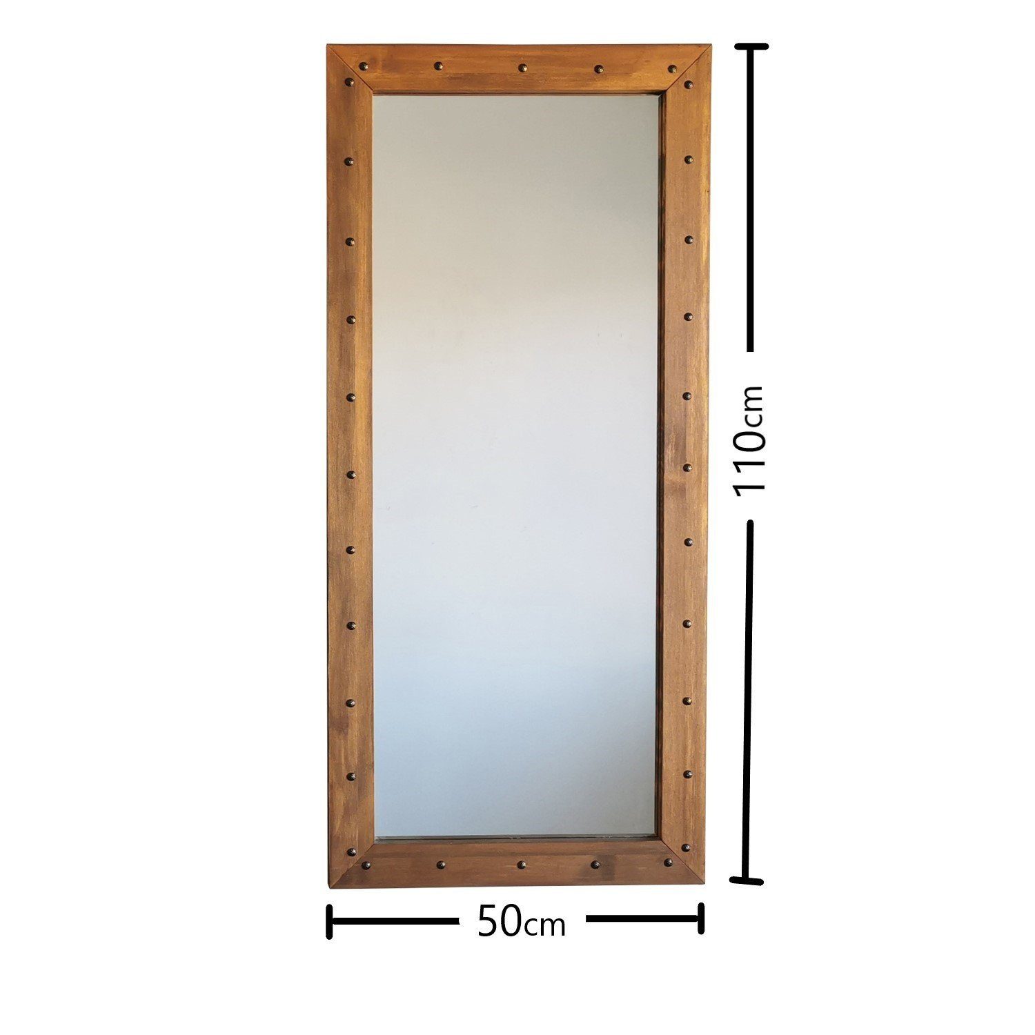 Skye Decor Wandspiegel 100% 110x50x3 Massivholz Kiefer cm, Z50110CVNOS