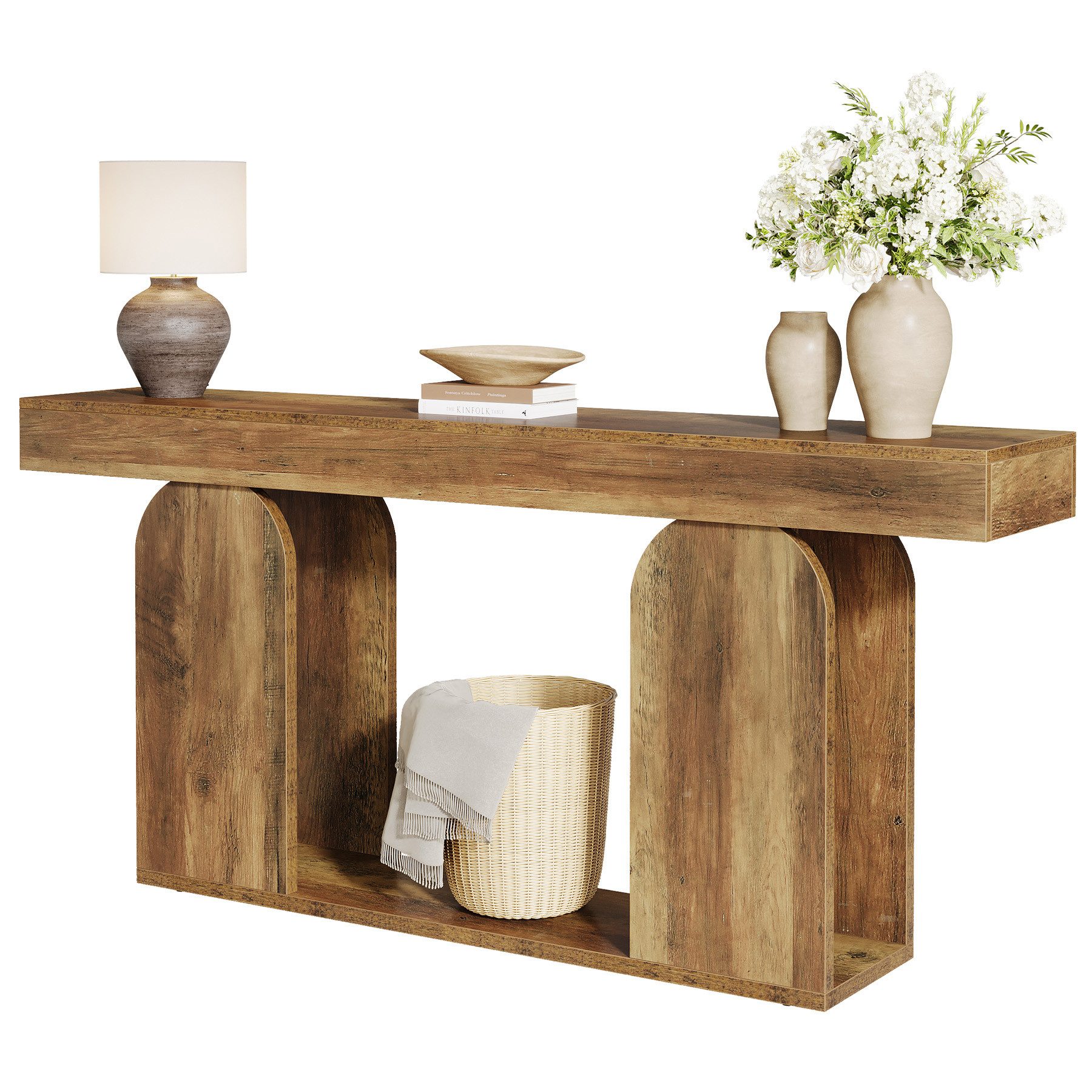 Tribesigns Konsolentisch 160 x 30 x 85cm Konsolentisch Holz, Sofatische mit günstig online kaufen