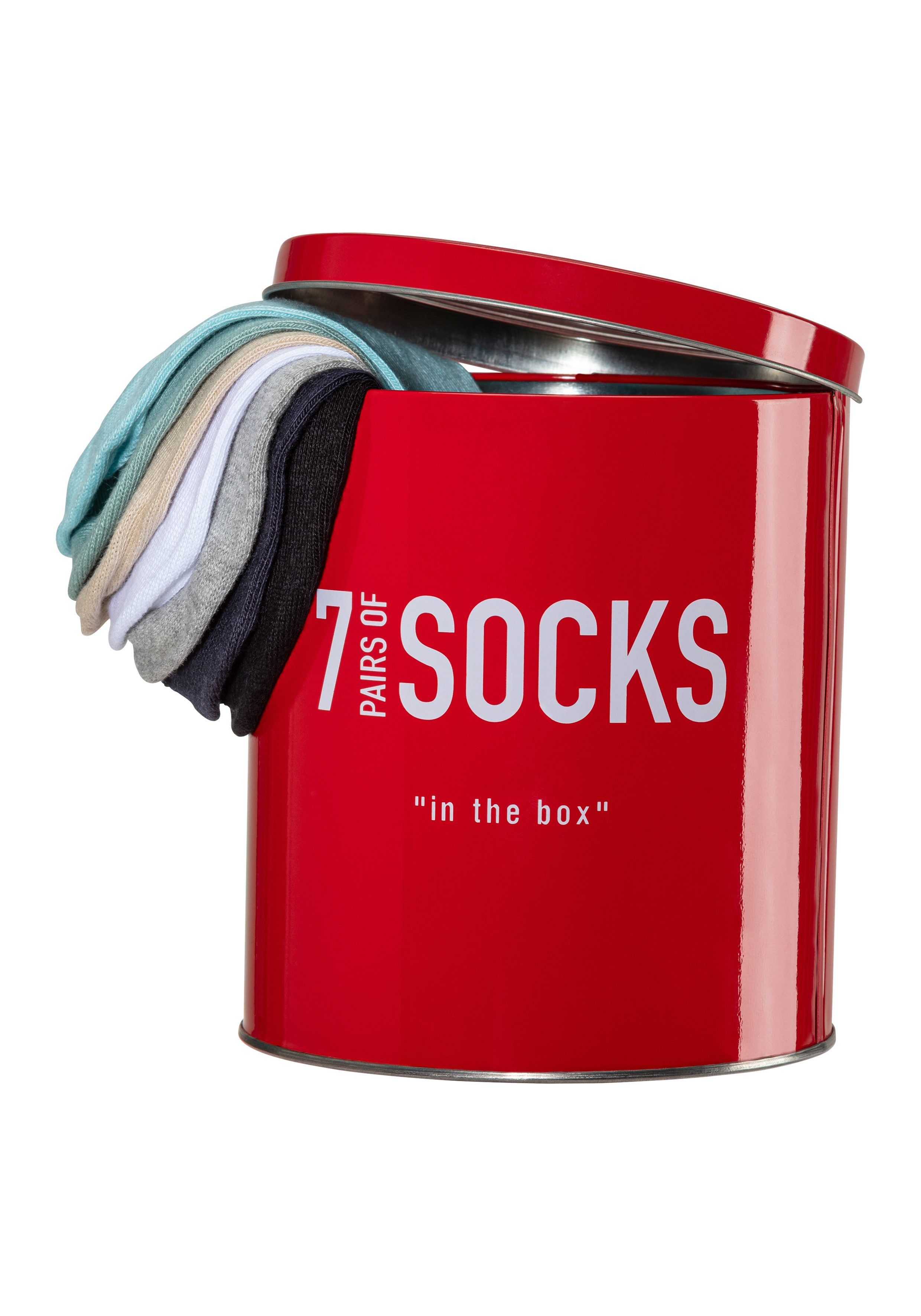 Bench. Sneakersocken Damen und Herrensocken, sportliche Kurzform (Dose, 7-Paar, Gr. 35-38 bis 43-46) verpackt in der Dose – Bild 5 von 5