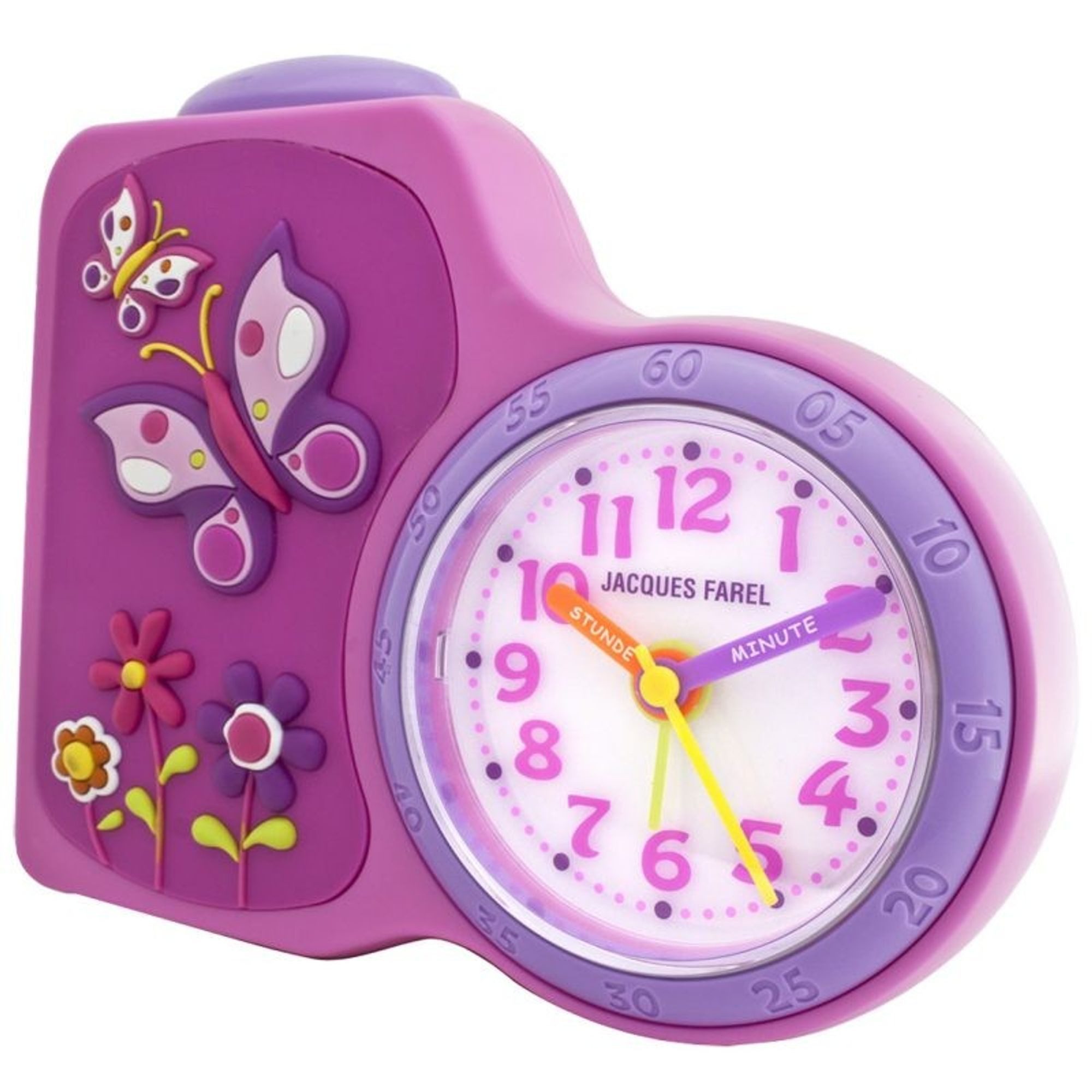 Jacques Farel Quarzuhr ACB711BY-R ACB711BY-R, JACQUES FAREL ACB711BY-R Schmetterling Kinder Wecker