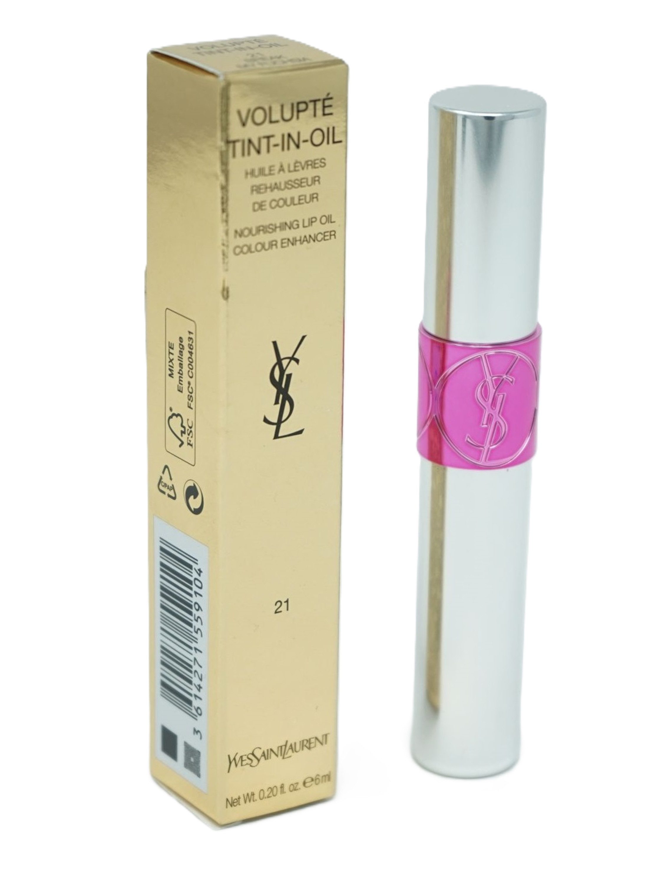 YVES SAINT LAURENT Lippenpflegemittel Yves Saint Laurent Tint-in-Oil Lip Oil 6ml 21 Break My Fuchsia