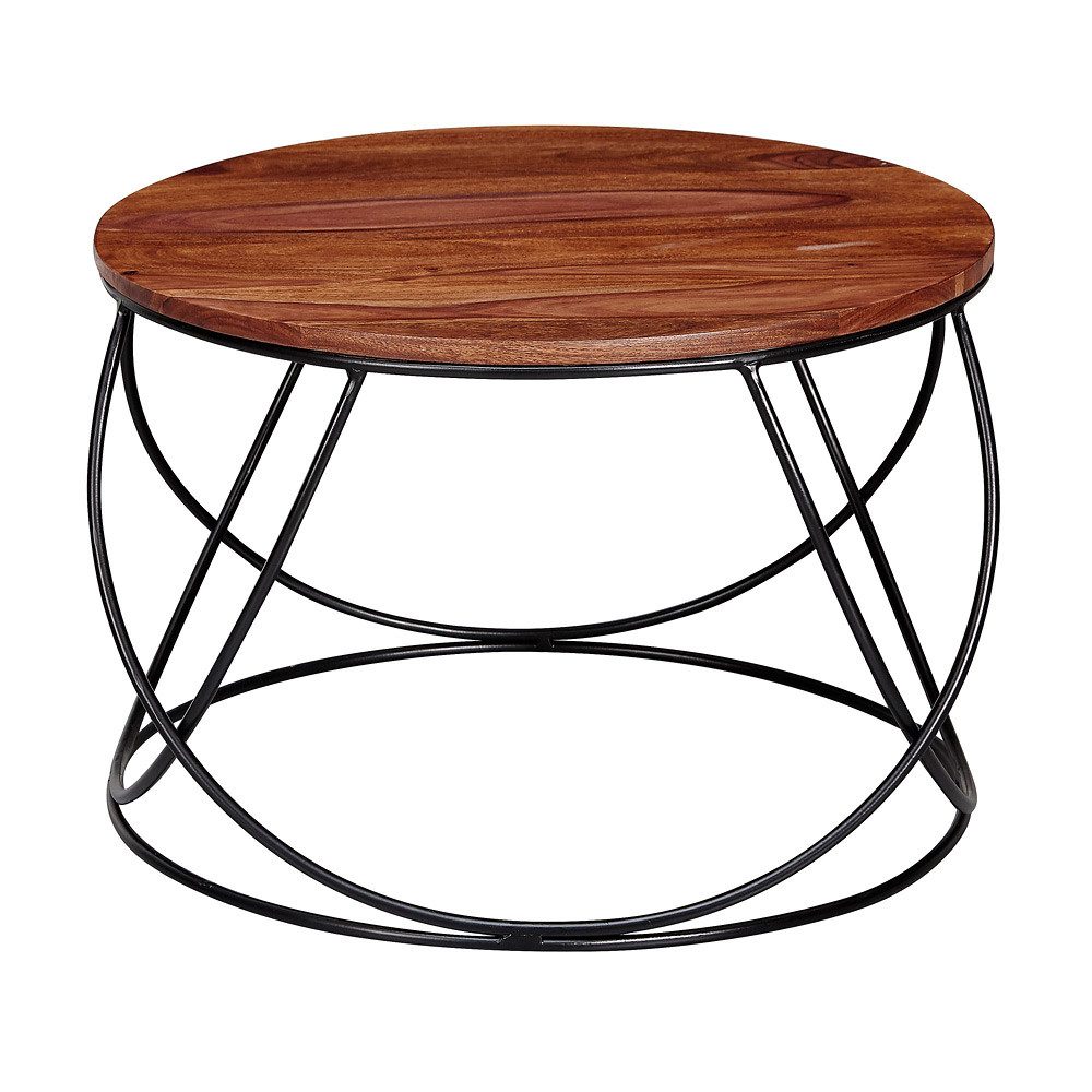 Lomadox Couchtisch, Beistelltisch Kaffeetisch geschwungenem Gestell, B/H/T ca. 60/40/60cm