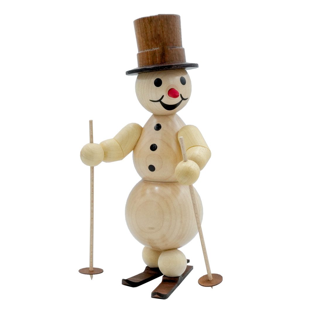 Drechslerei Volkmar Wagner Dekofigur Wagner Schneemann Skifahrer