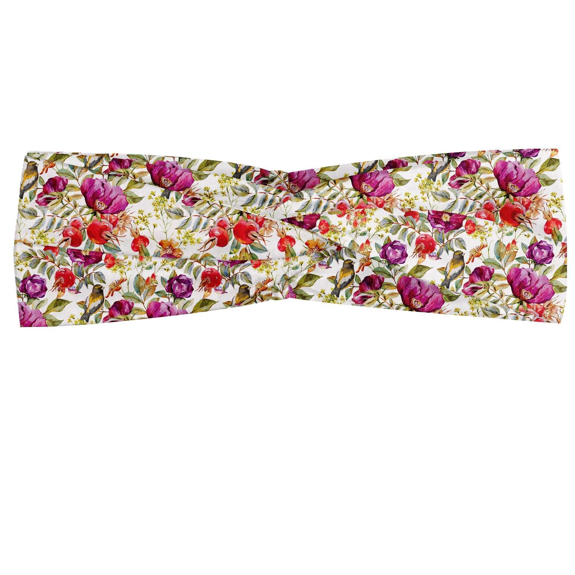 Abakuhaus Stirnband Elastisch Blumen alltags Angenehme Pink accessories Lila und Natur