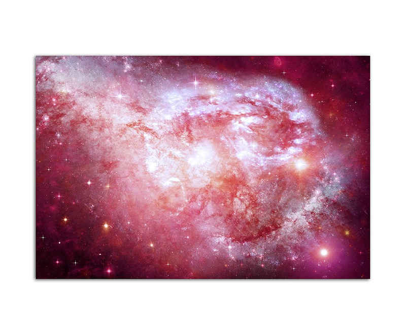 Sinus Art Leinwandbild 120x80cm Sterne Planet Weltall Galaxie