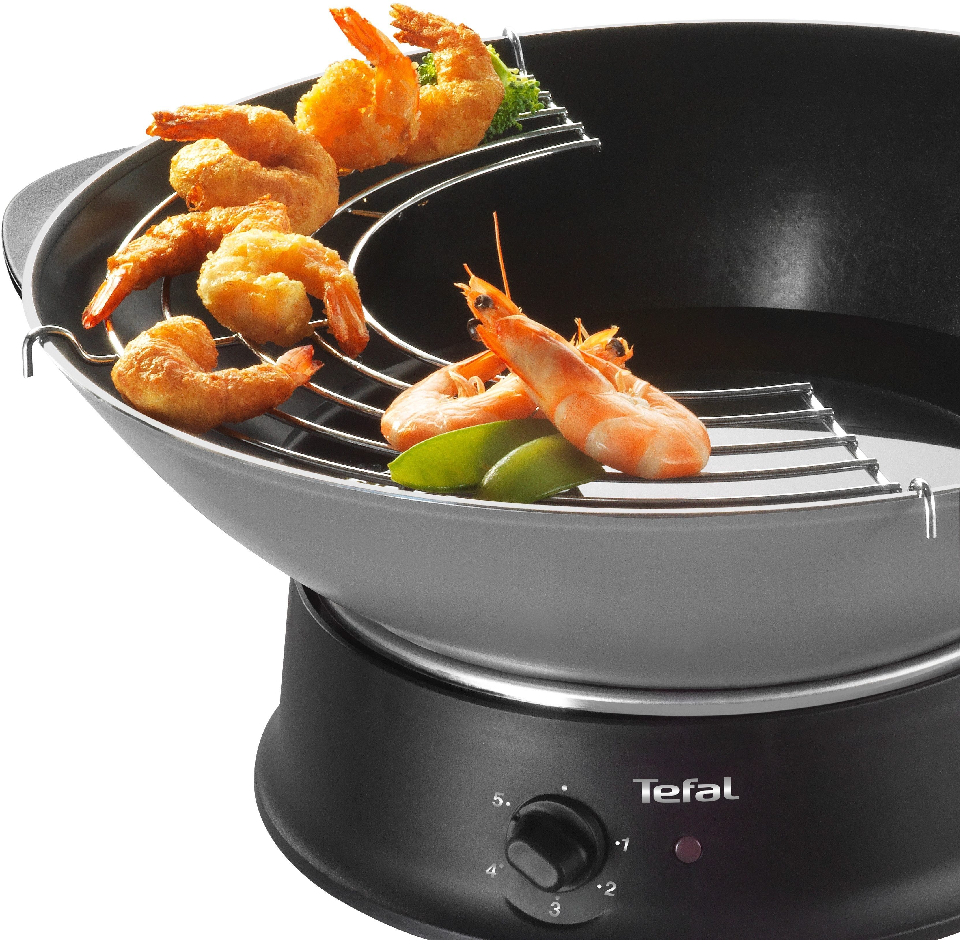 Tefal Elektrische Wokpfanne WO 3000, 1200 W, mit THERMOSPOT®
