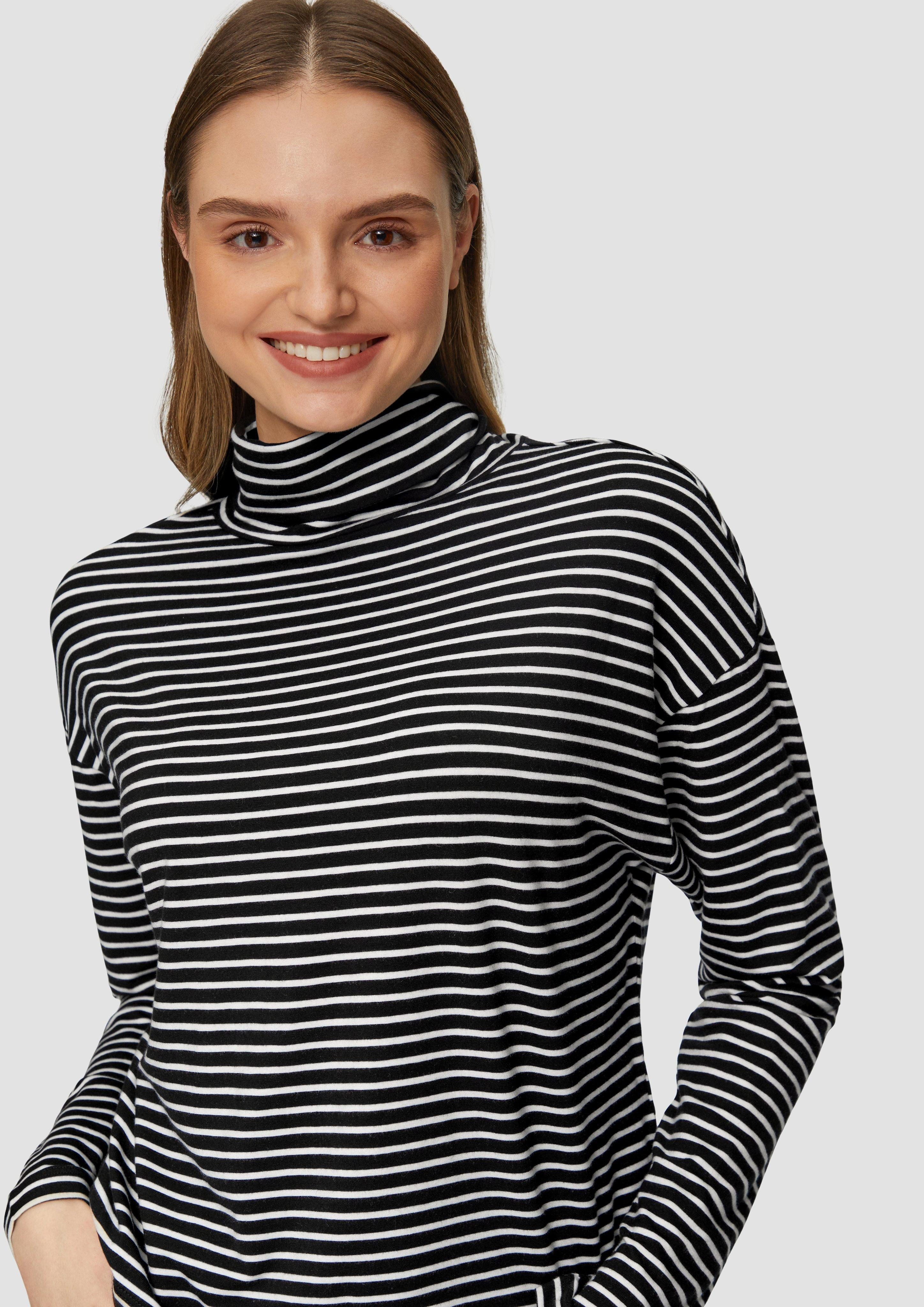 s.Oliver Langarmshirt Gestreiftes Langarmshirt im Relaxed günstig online kaufen