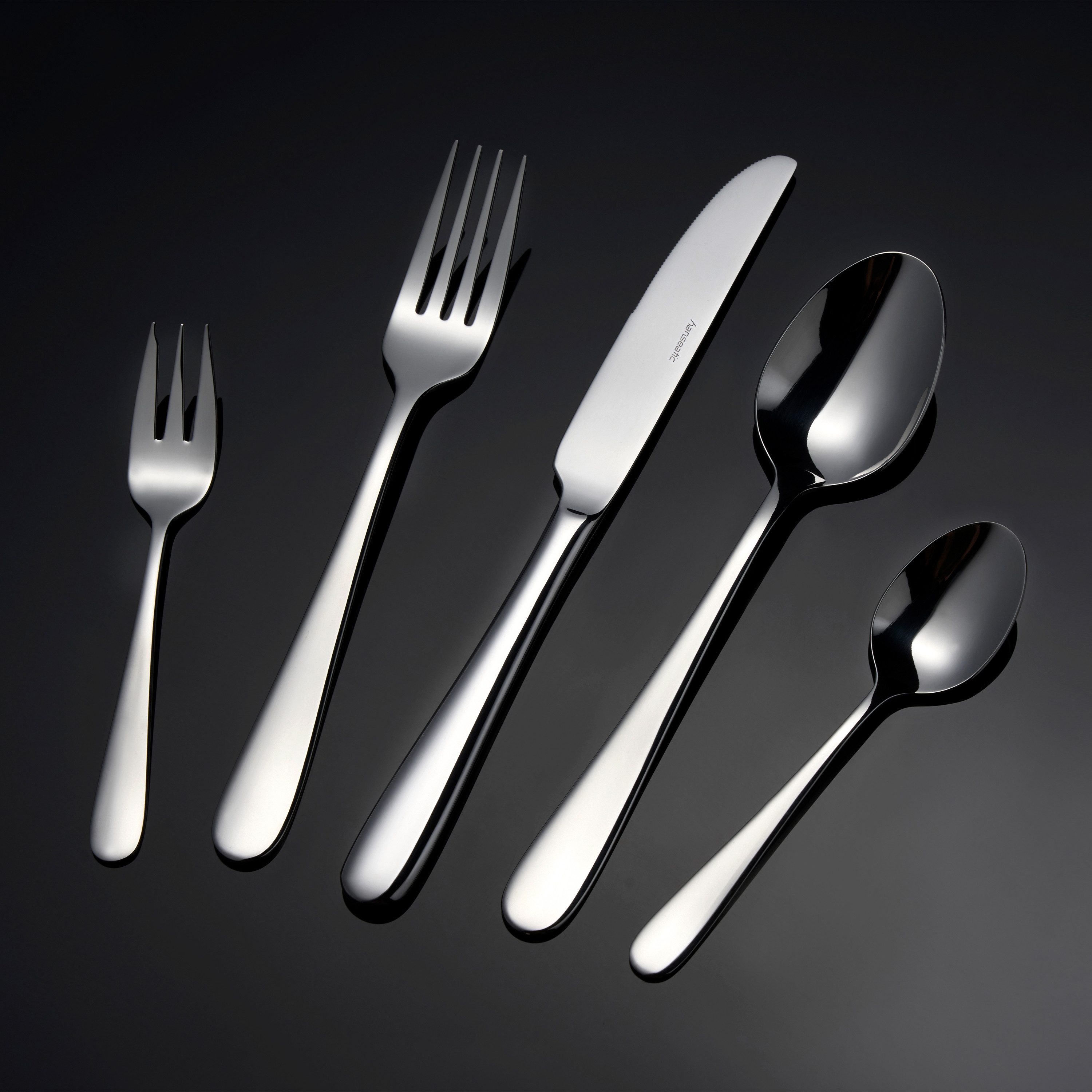 Hanseatic Besteck-Set BASIC (30-tlg), 6 Personen, Edelstahl 18/10, modischer Klassiker