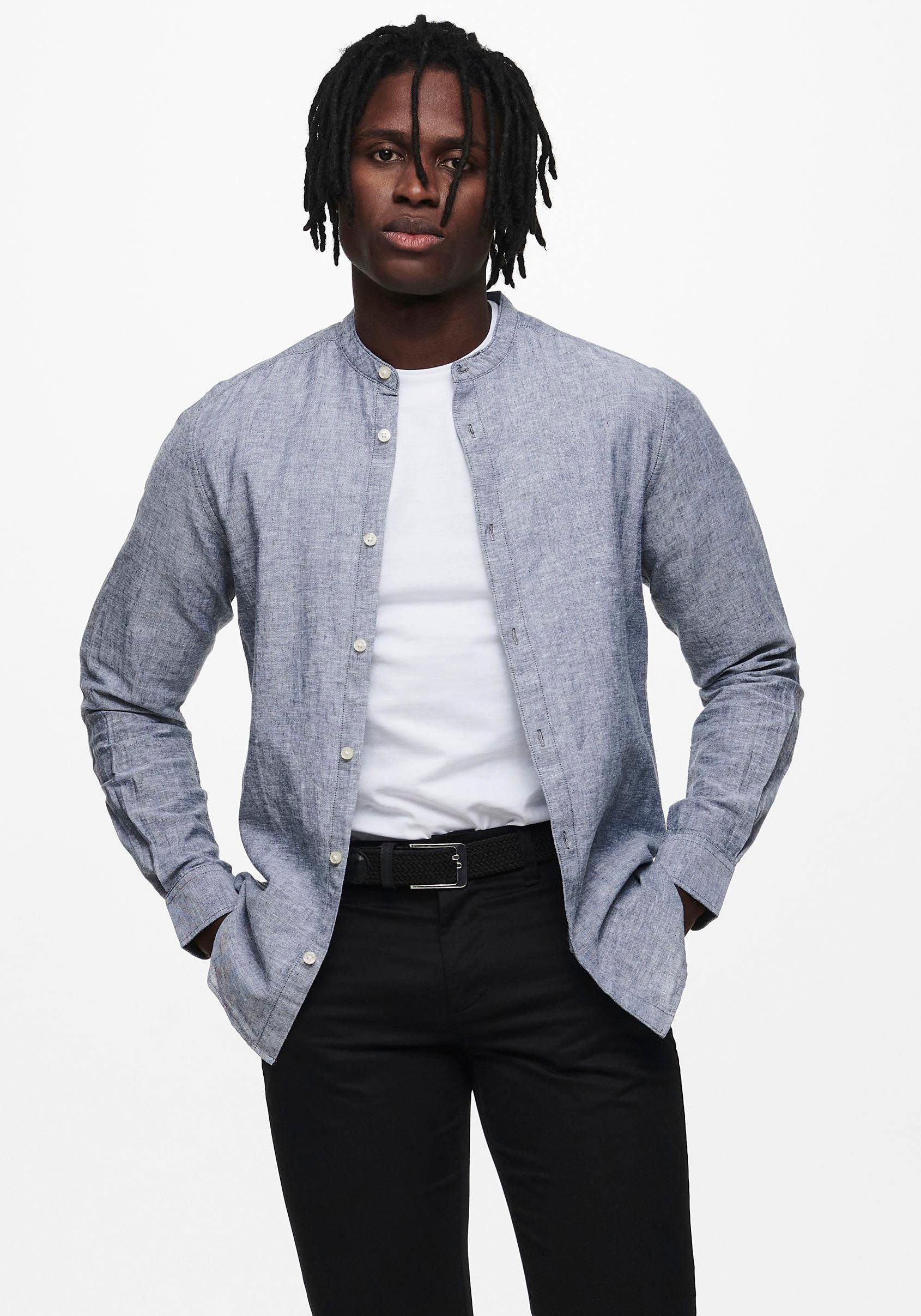 ONLY & SONS Langarmhemd ONSCAIDEN LS günstig online kaufen
