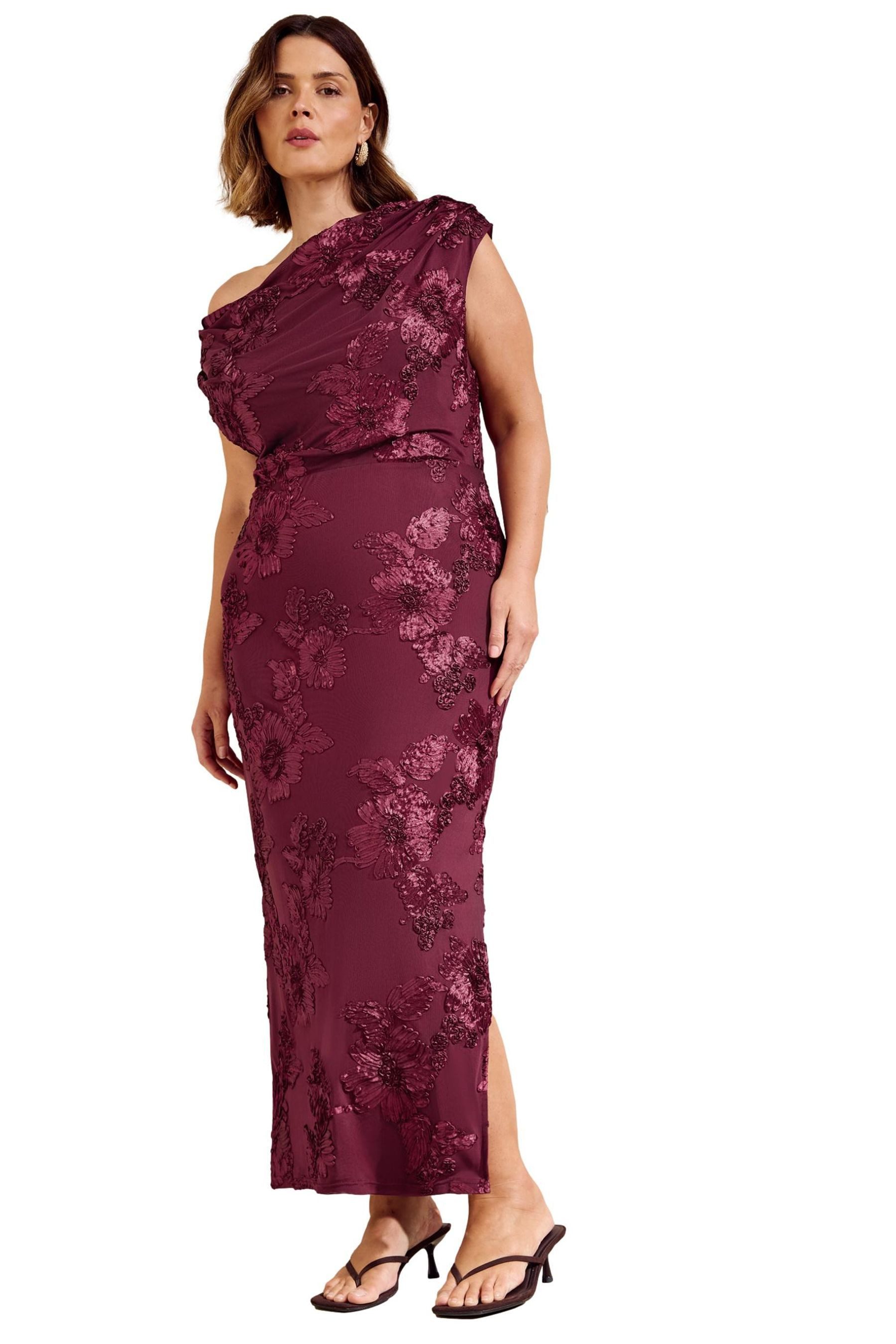 Friends Like These Midikleid Friends Like These Oneshoulder-Midikleid, Curve (1-tlg)