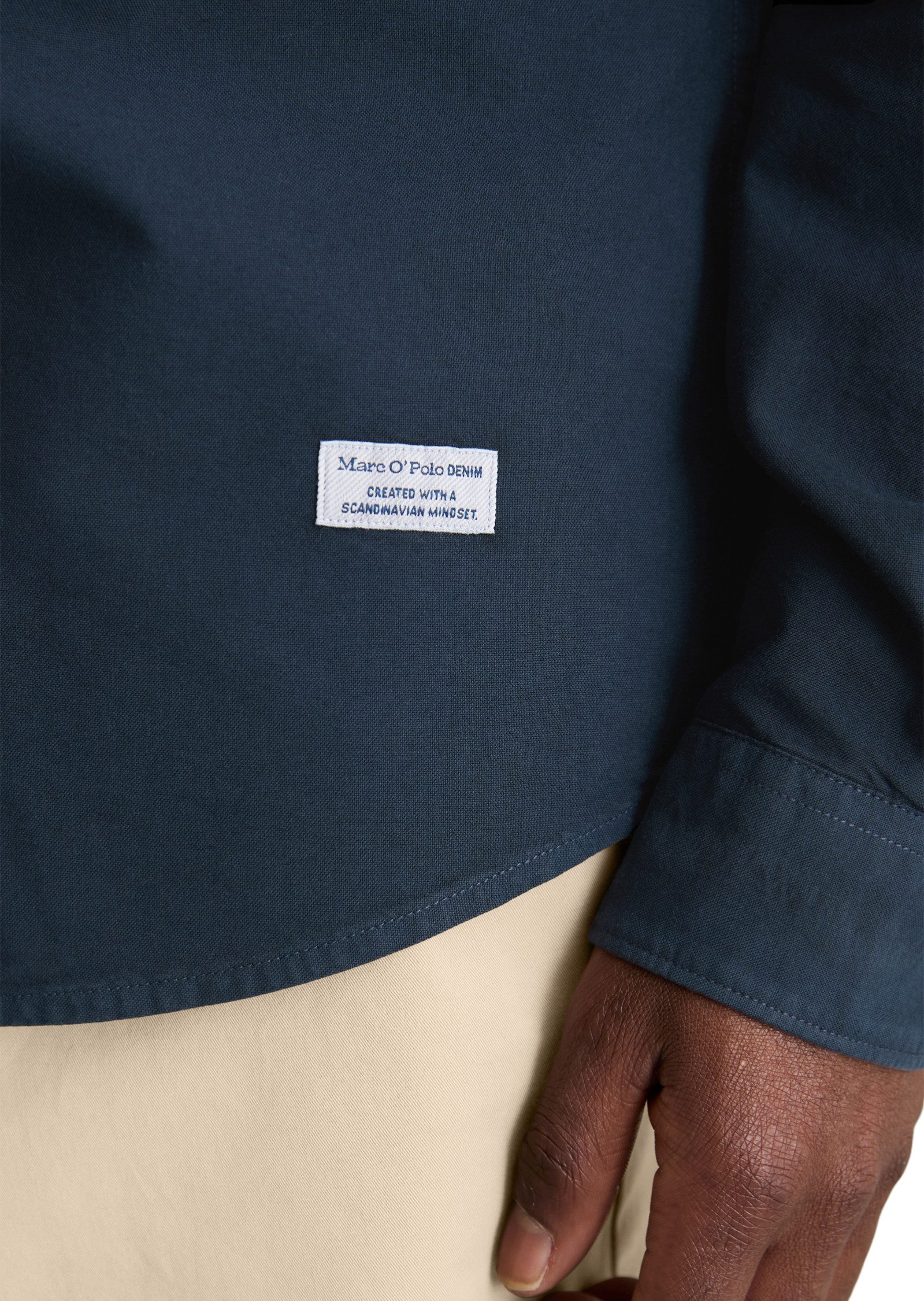 Marc O'Polo DENIM Langarmhemd Oxford-Hemd regular fit aus reiner Bio-Baumwolle – Bild 3 von 5