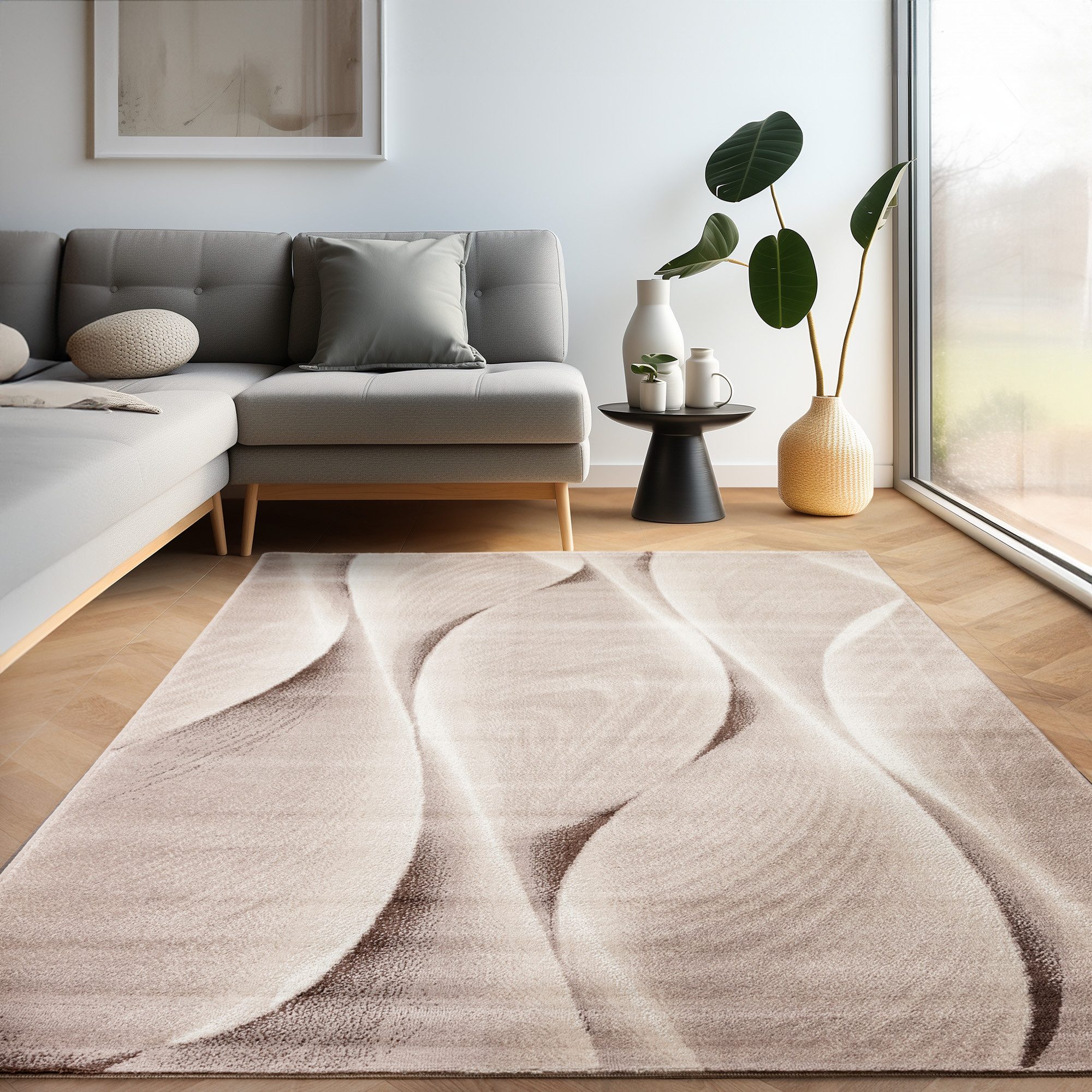 Carpettex Designteppich Ombre Design, Läufer, Höhe: 12 mm, Modern Kurzflor günstig online kaufen