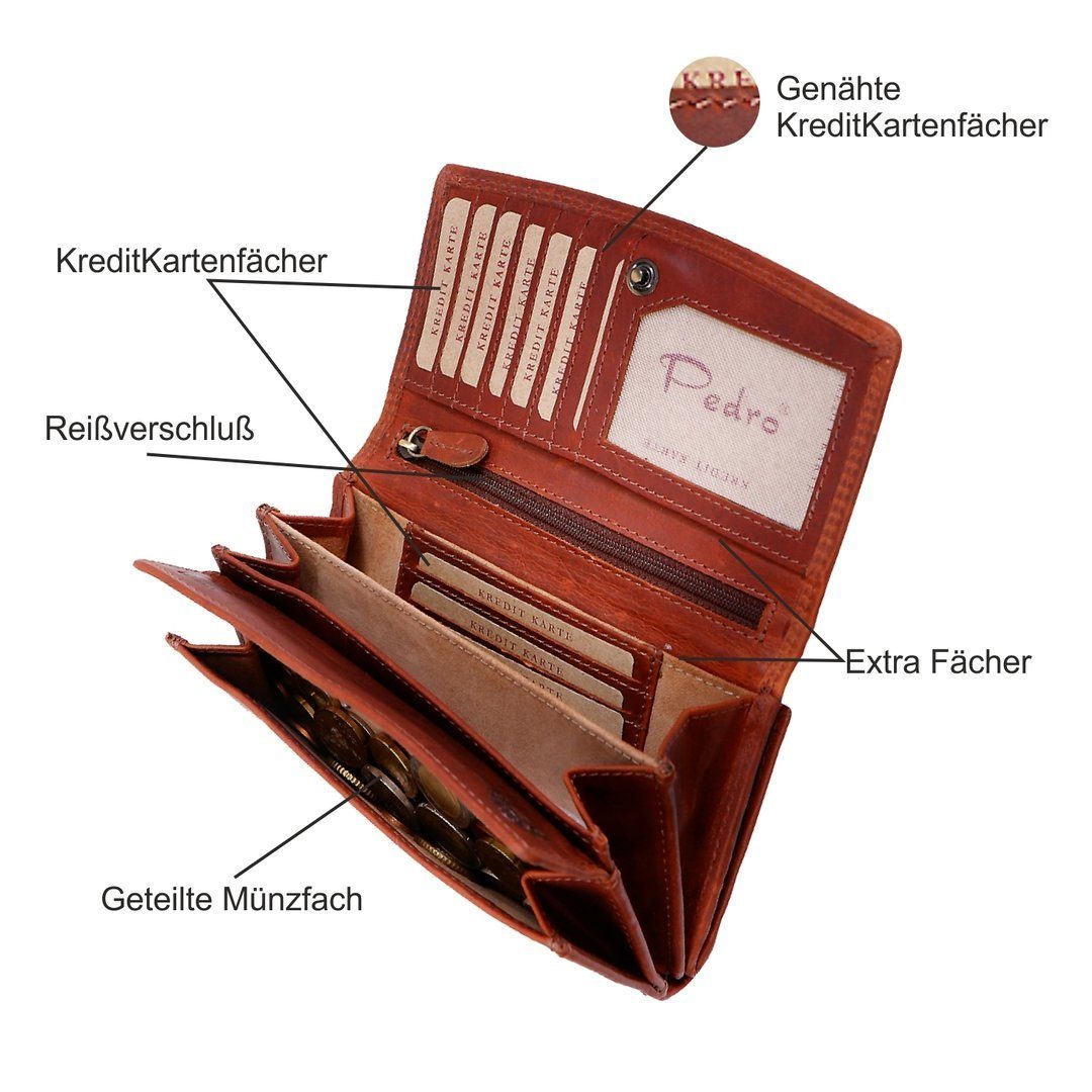 SHG Geldbörse ֎ Damen Lederbörse Portemonnaie Frauen Geldbeutel Brieftasche günstig online kaufen