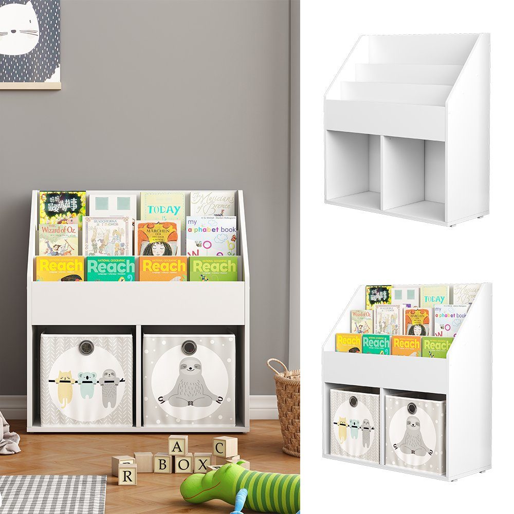 Vicco Bücherregal Conny, Weiß/Weiß, 72 x günstig online kaufen