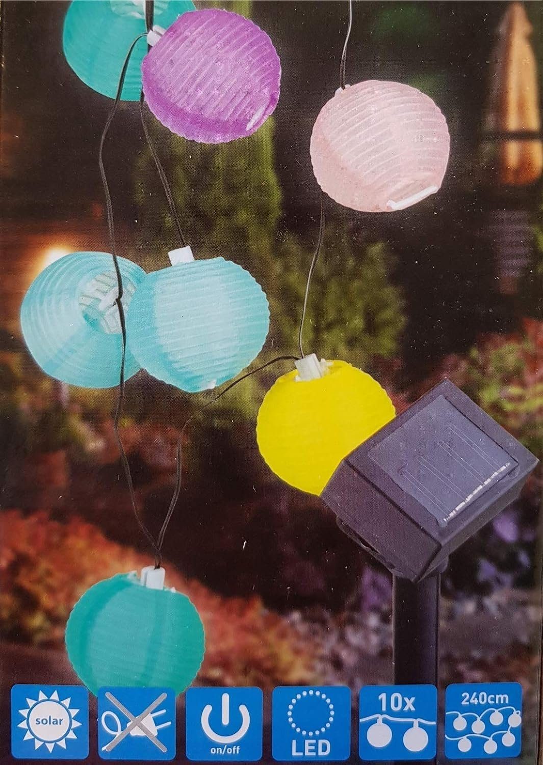 Provance Lichterkette Solar Lampionkette LED Lichterkette günstig online kaufen