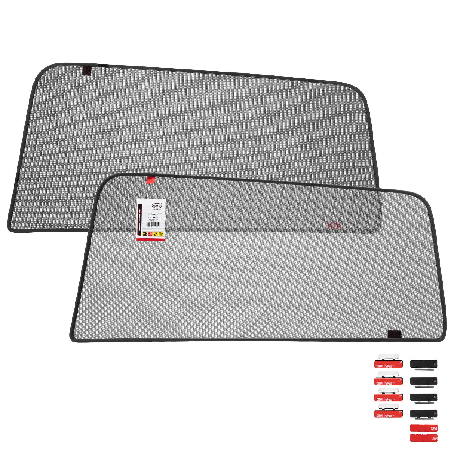 HEYNER Autosonnenschutz Sonnenschutz für VW Golf Variant (7) ab 2013, 2er Set, grau, (2-St)
