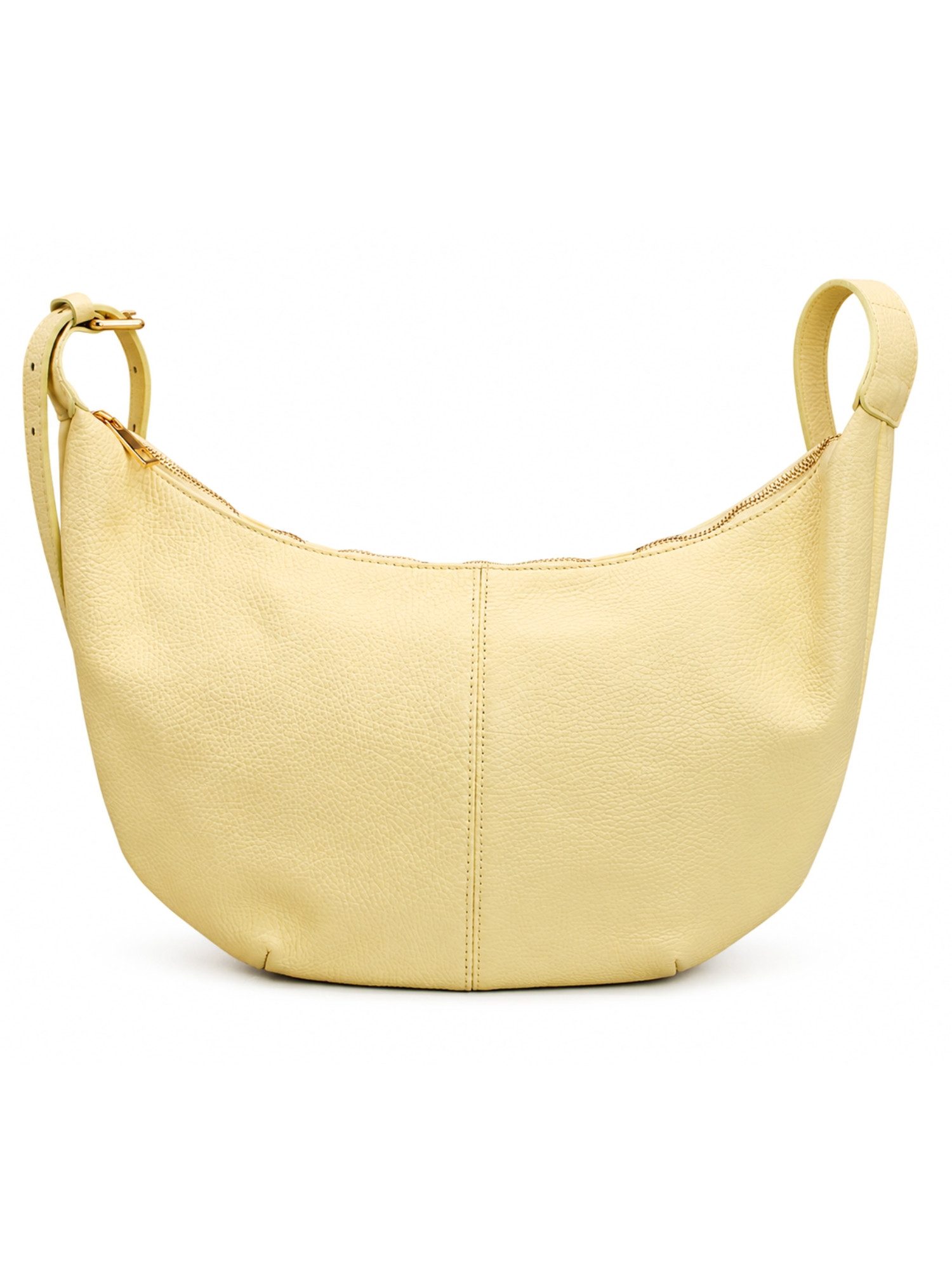 Adel Bags Schultertasche Lunara Echtleder Schultertasche Damen Hobo Bag Made in Italy (Einzelartikel), 100 % Echtleder Made in Italy mit verstellbarem Schulterriemen