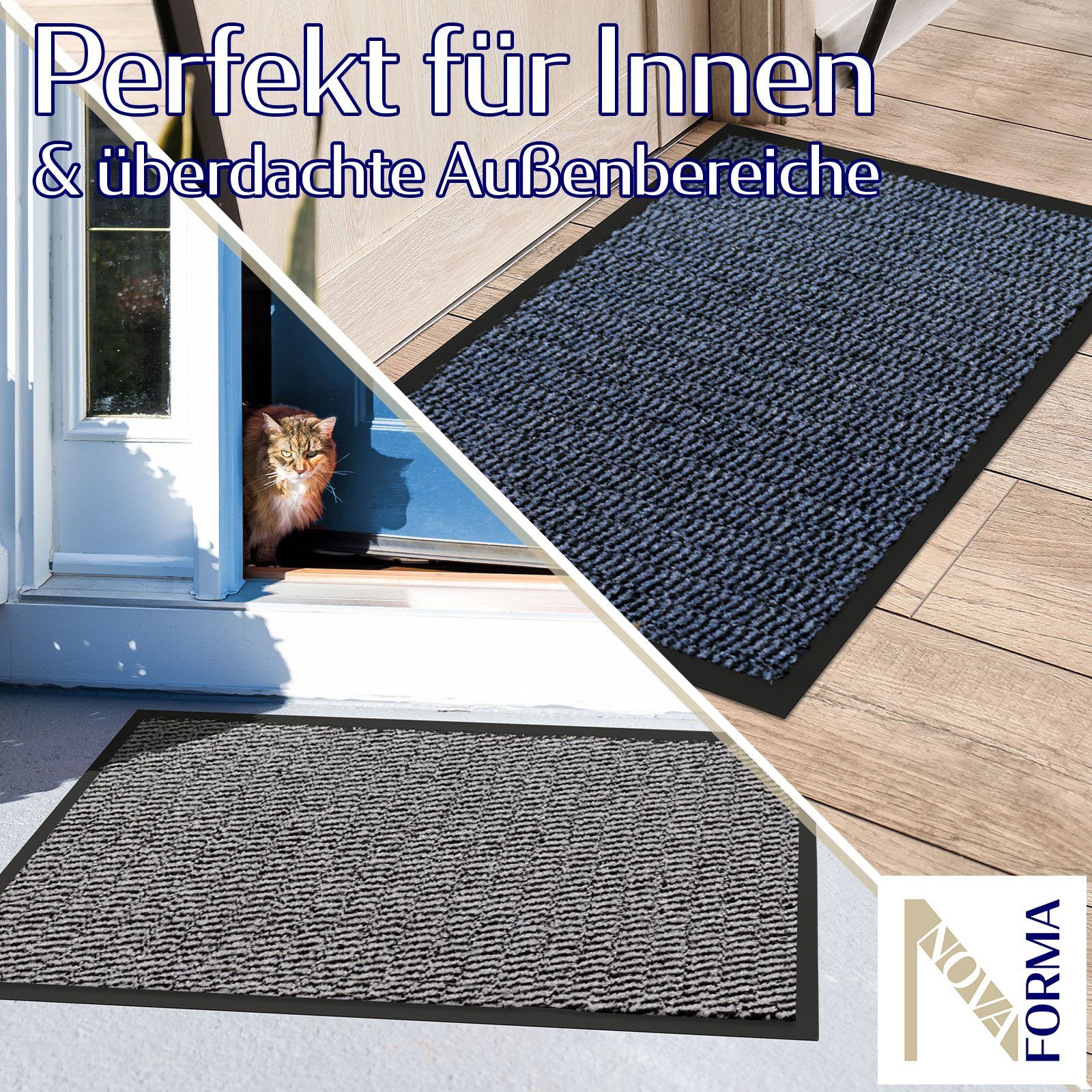 Nova Forma Fußmatte STAR, klassische Fußmatte - Sauberlaufmatte für Haustür günstig online kaufen
