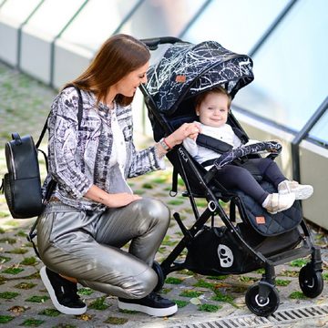 Lorelli Kinder-Buggy Kinderwagen Myla, Aluminiumrahmen Korb Fußsack klappbar mit Zusatzgriff